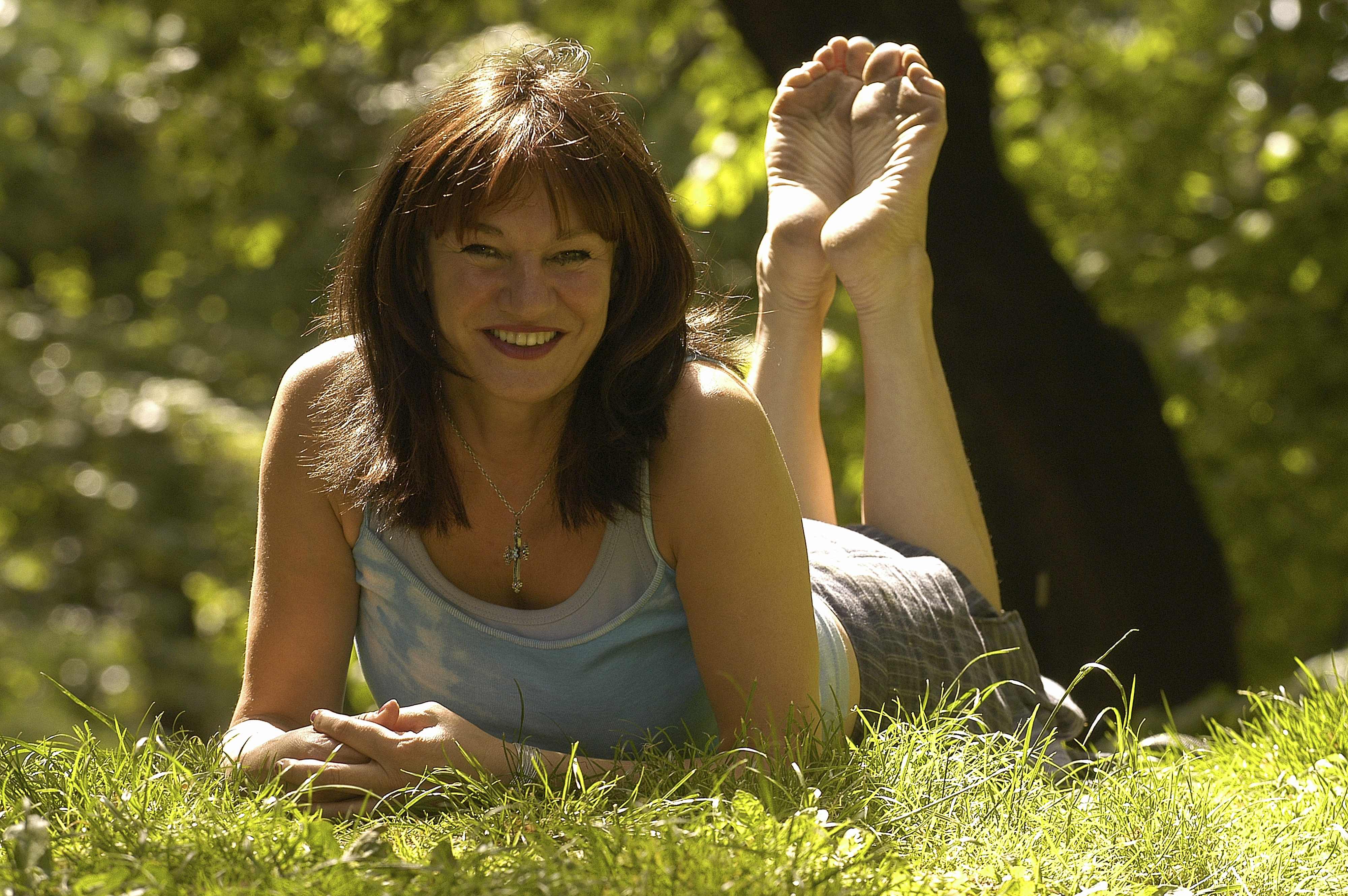 Novelist Louise Rennison photographed in Hove, UK May 31, 2004.