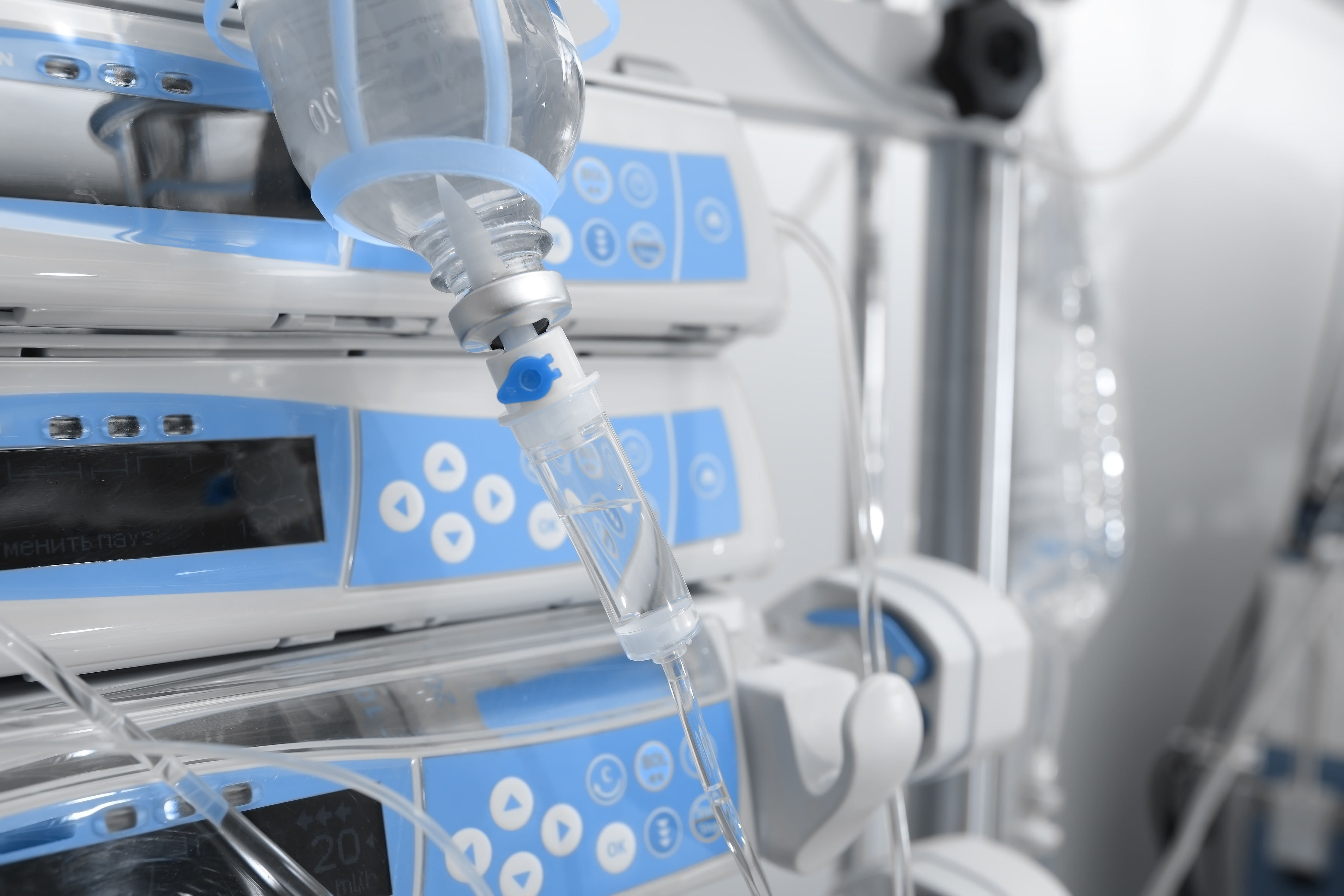 Medical treatment background in the hospital ward