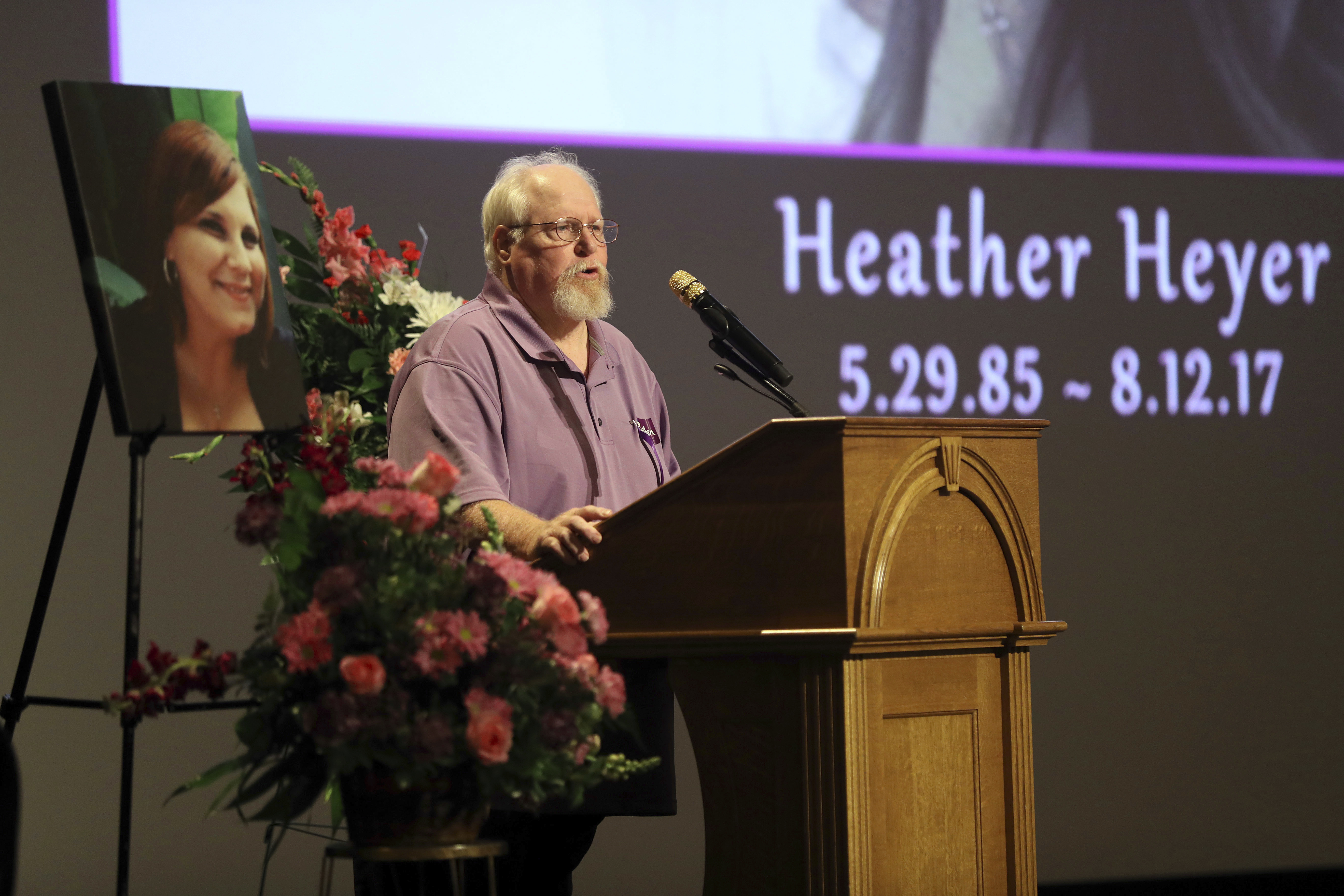 Memorial Held In Charlottesville For Heather Heyer, Victim Of Car Ramming Incident During Protest After White Supremacists' Rally