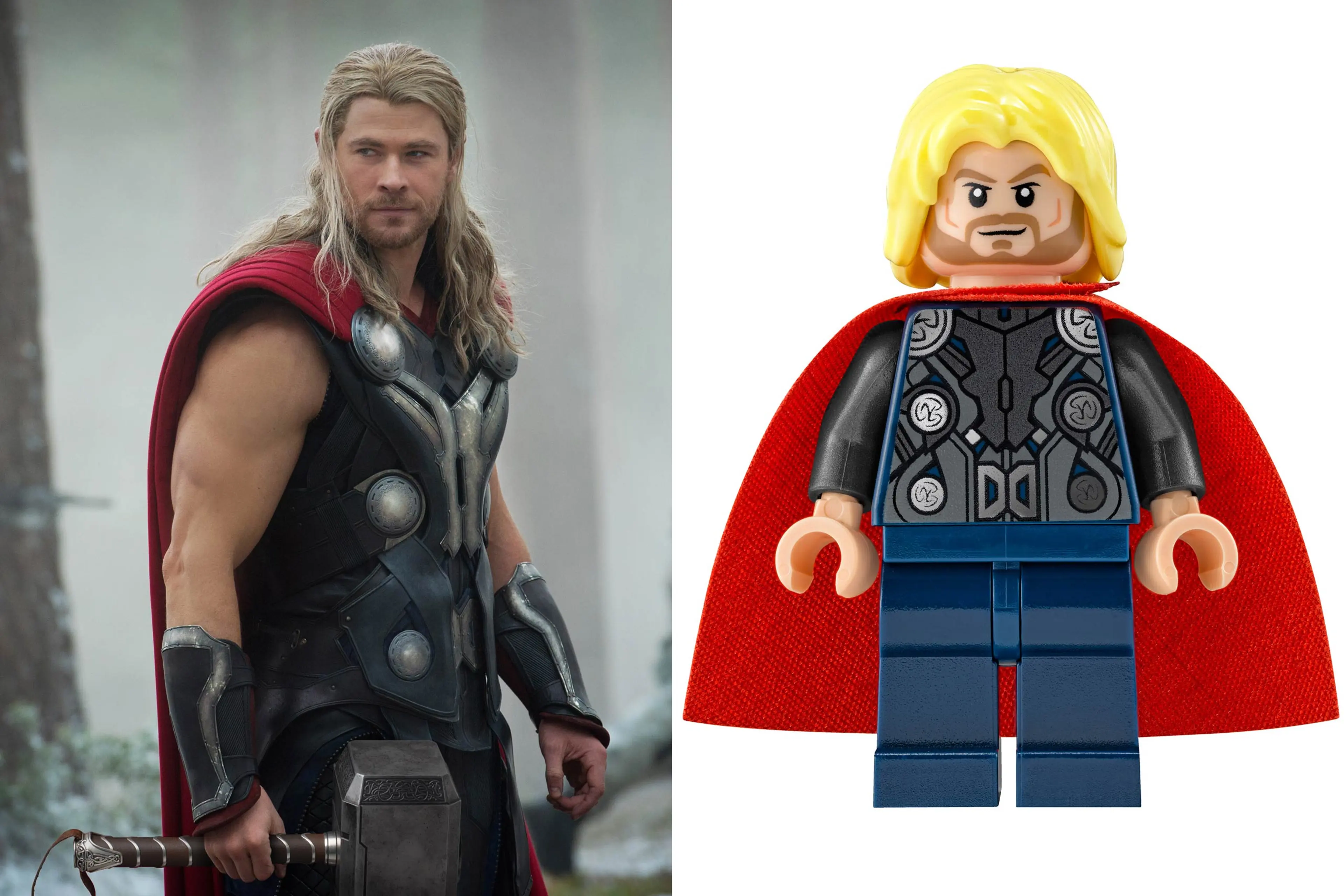 celebrities, lego, jurassic world, avengers, marvel, chris pratt, chris evans, robert downey jr., scarlett johansson