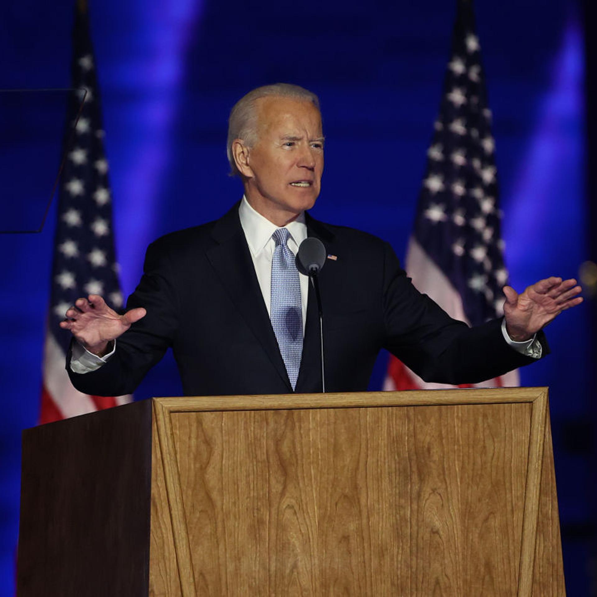 President-Elect Joe Biden And Vice President-Elect Kamala Harris Address The Nation After Election Win