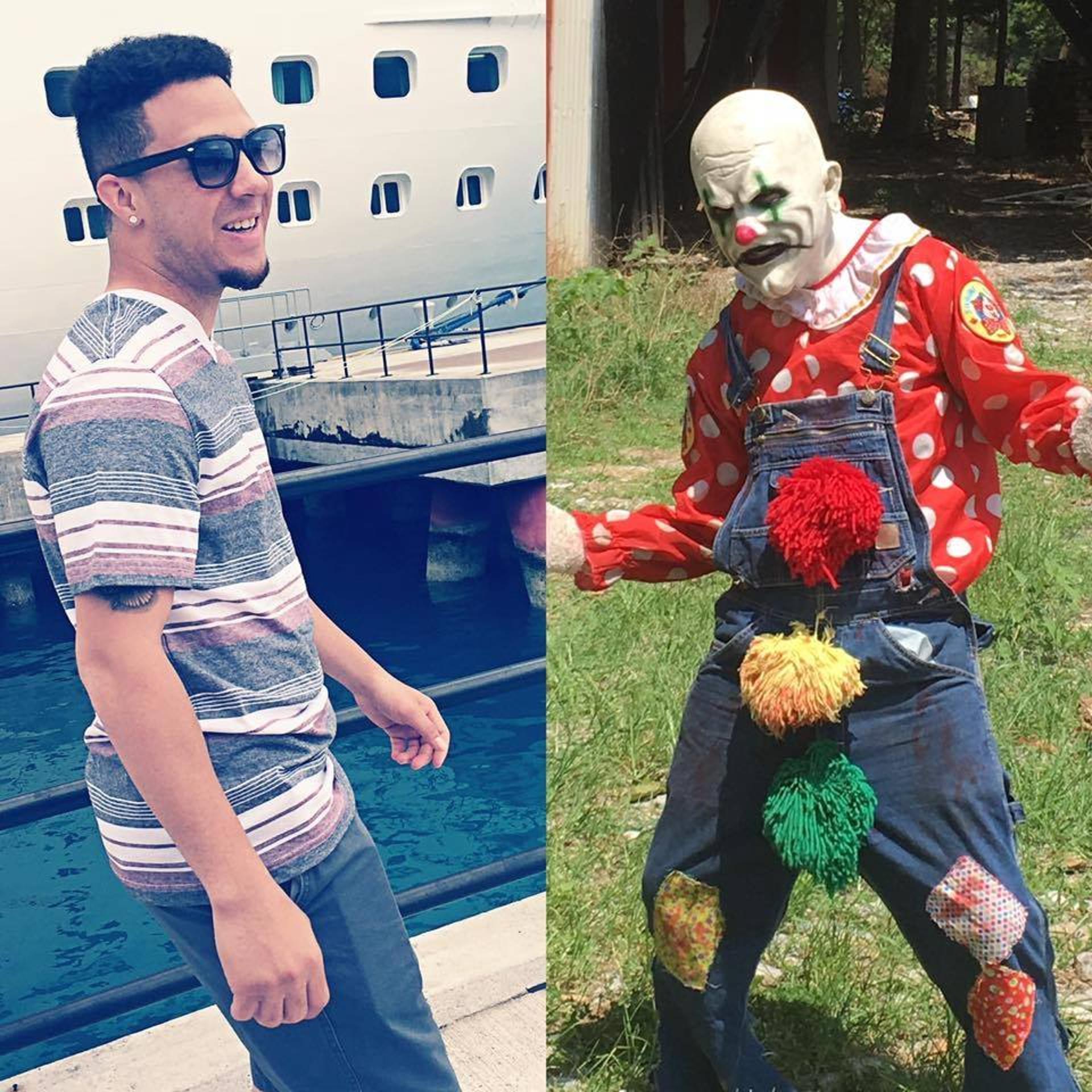 Jordan Jones, 22, of Pennsylvania, is known locally for portraying Snuggles the Clown.