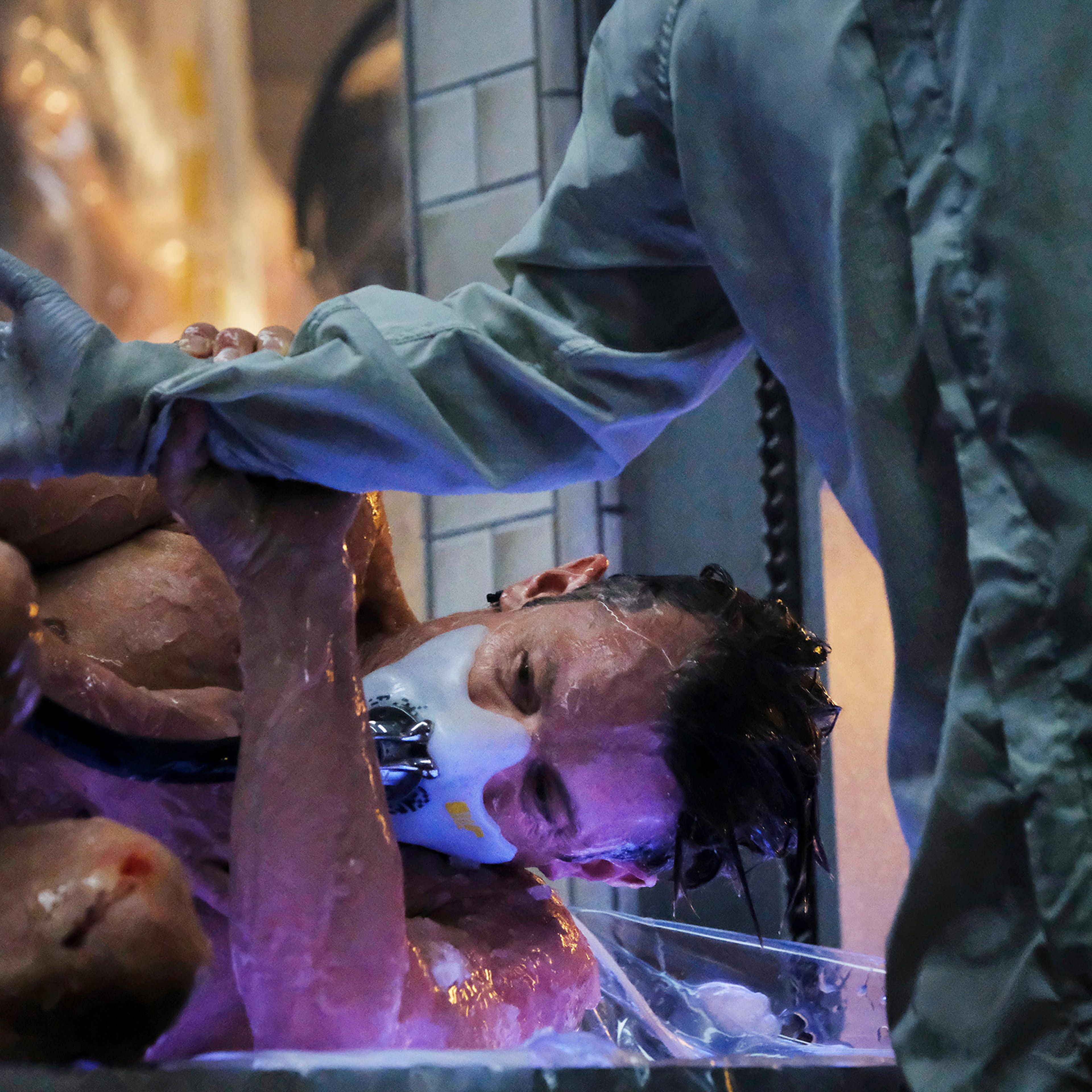 Trick up his sleeve: Takeshi Kovacs (Kinnaman) is reborn in Netflix's 'Altered Carbon'.