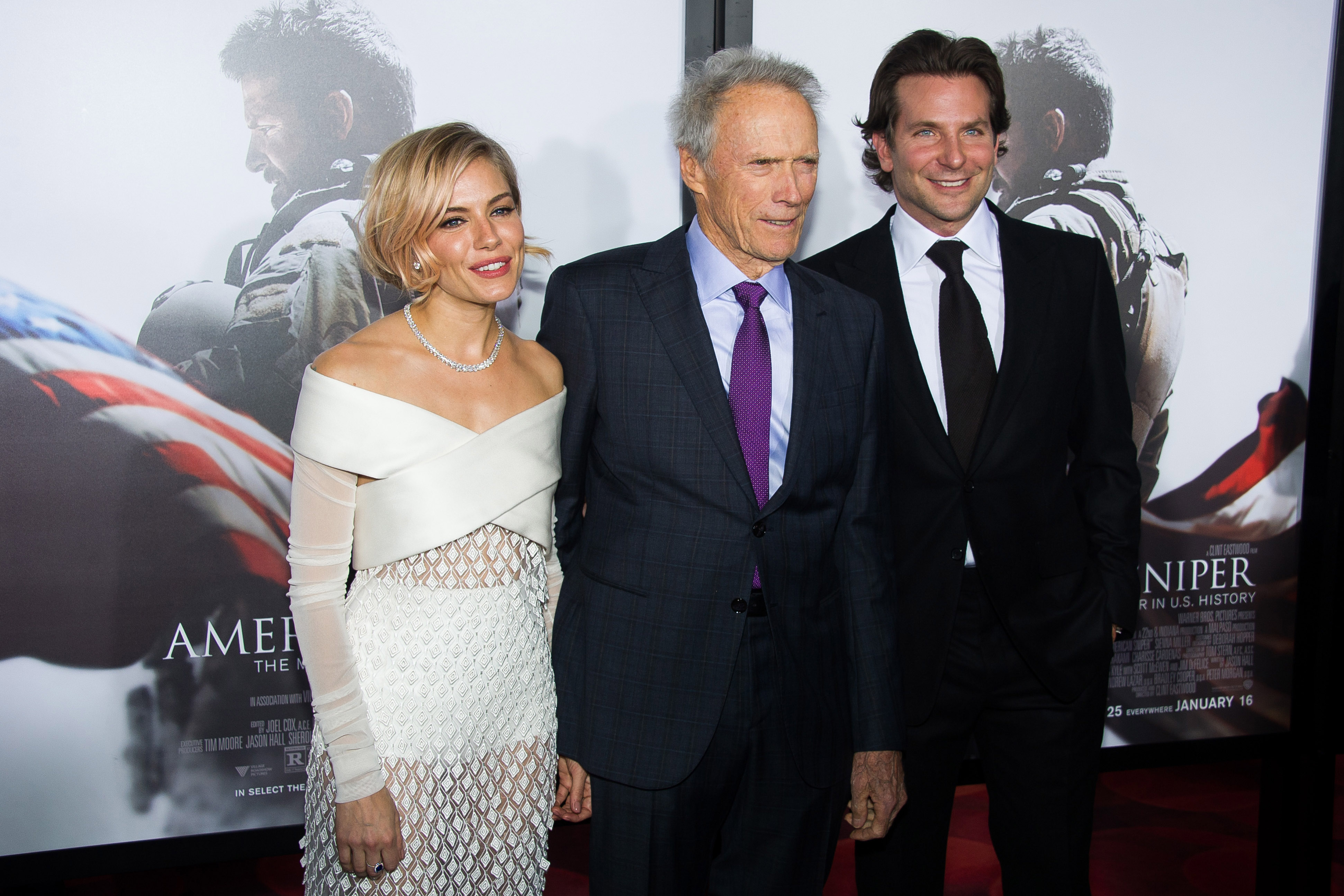 Sienna Miller, Clint Eastwood, Bradley Cooper