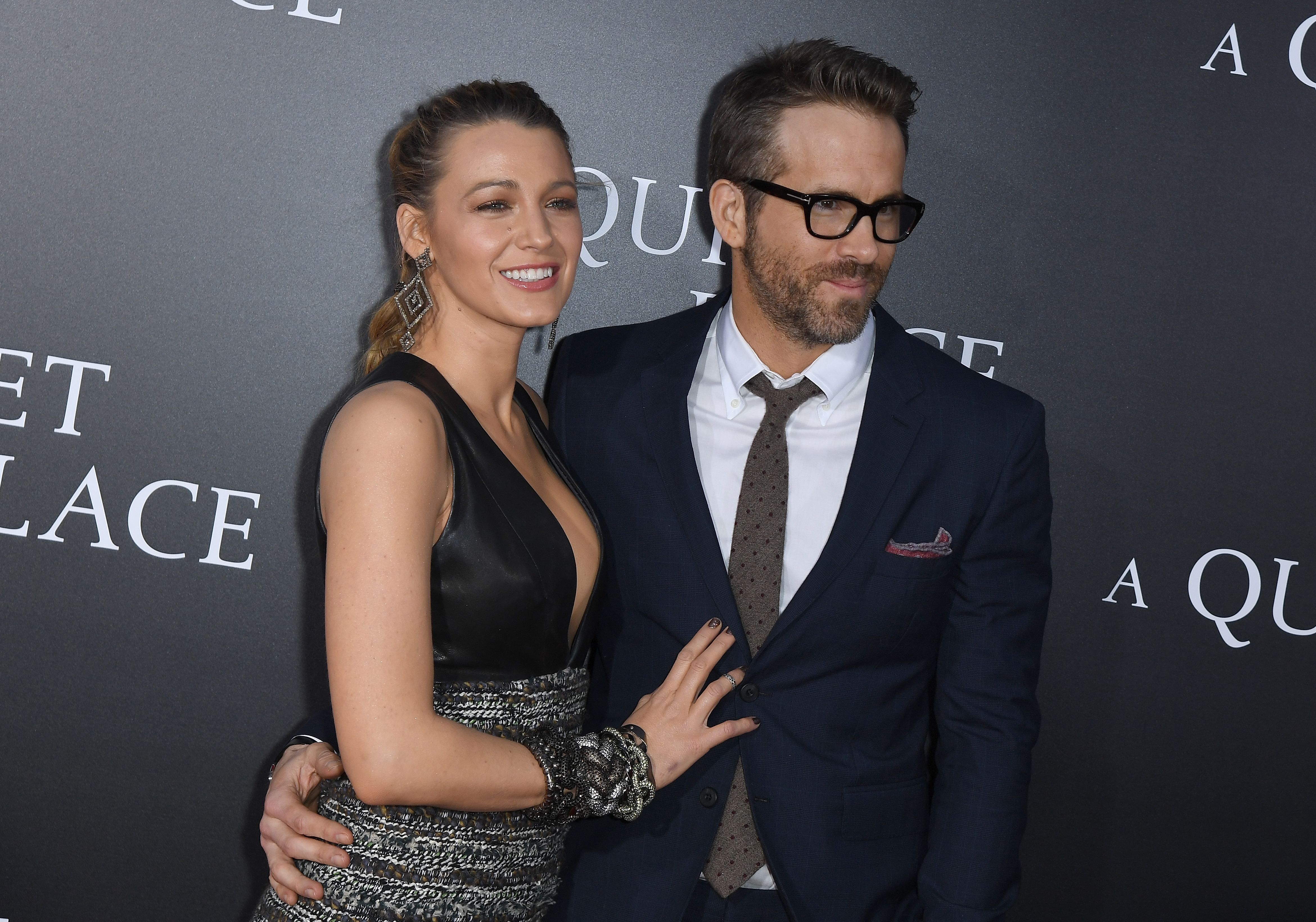 Ryan Reynolds and Blake Lively at A Quite Place
