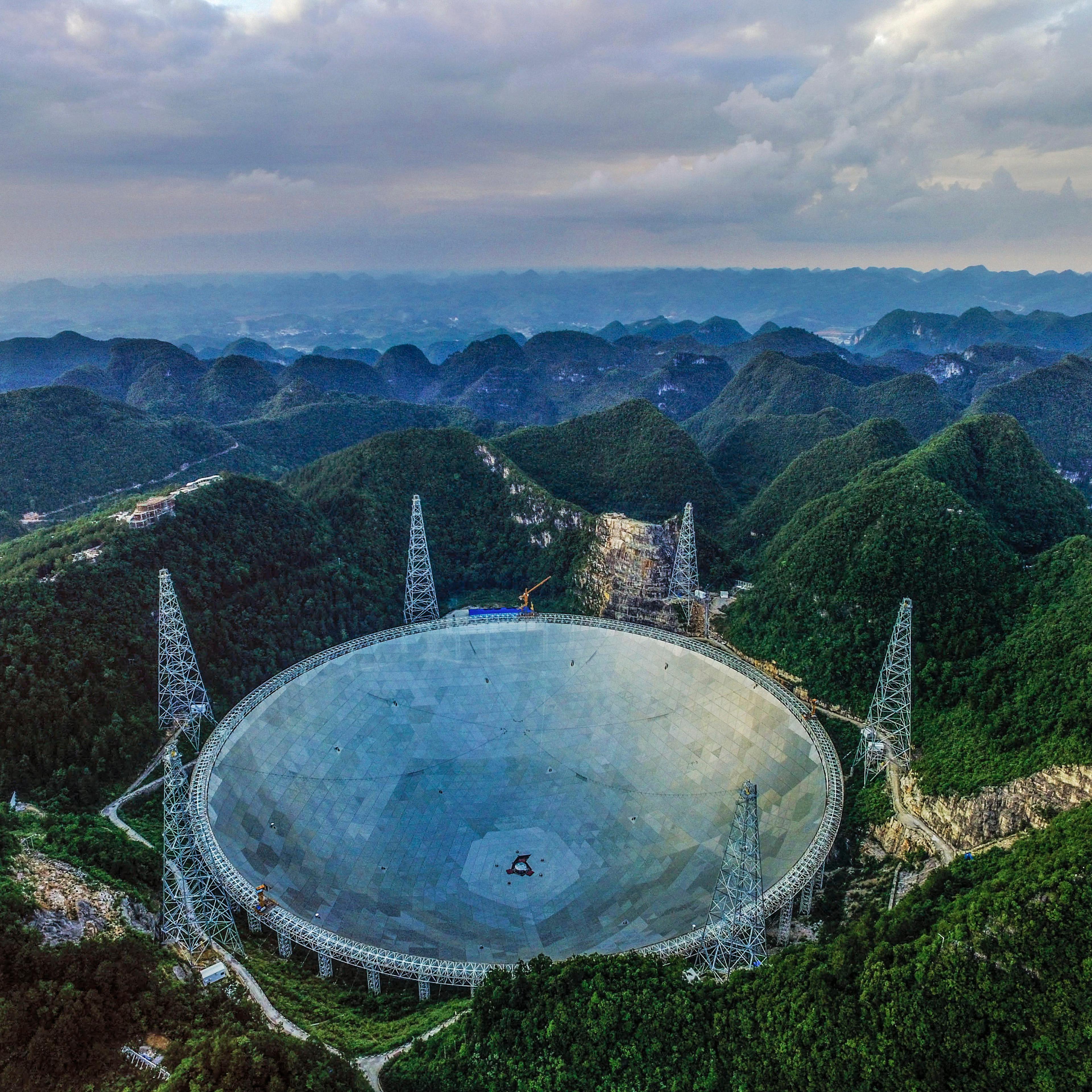 Qiannan 500M Aperture Spherical Telescope Soon To Be Completed