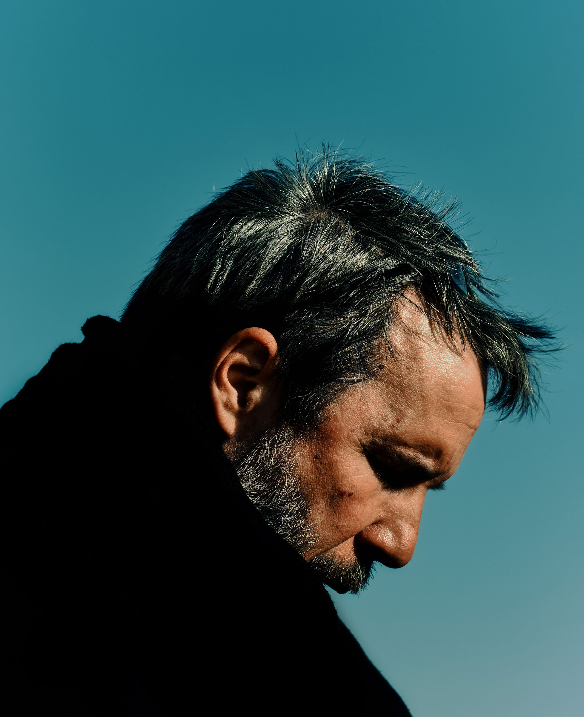 Denis Villeneuve on the set of Dune: Part Two