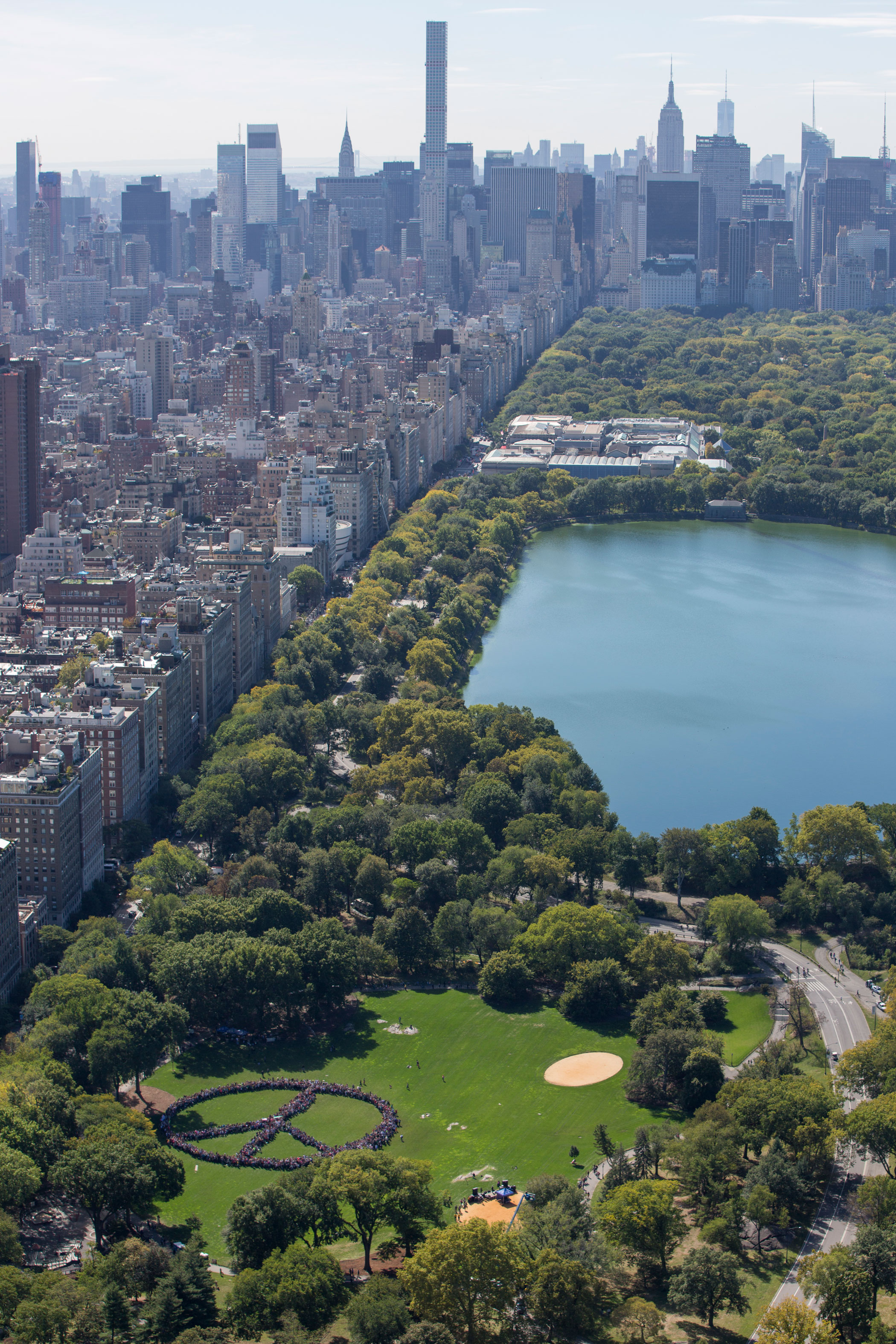 Biggest Peace Sign Yoko Ono Central Park New York