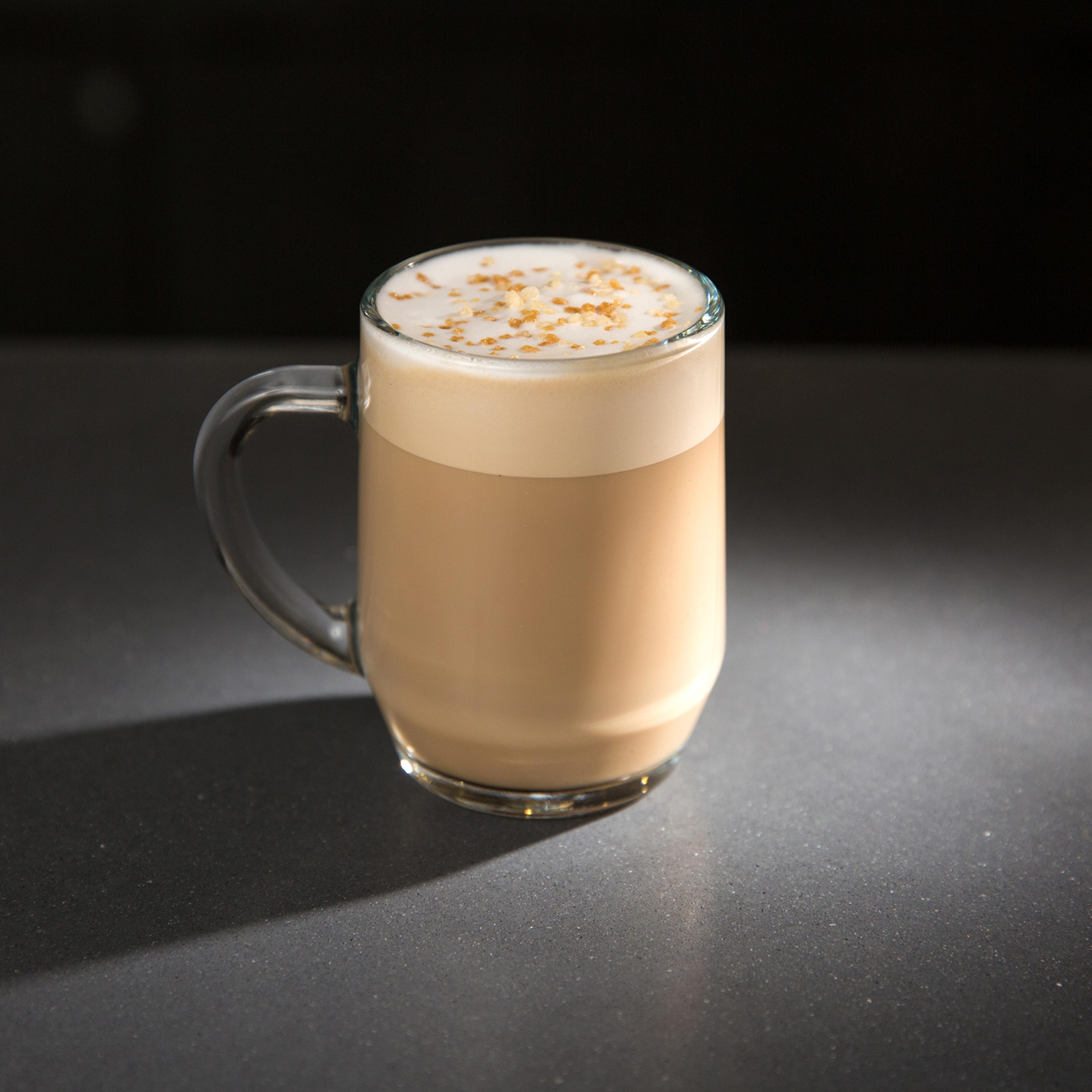 Starbucks Caramelized Honey Latte photographed on March 17, 2016.