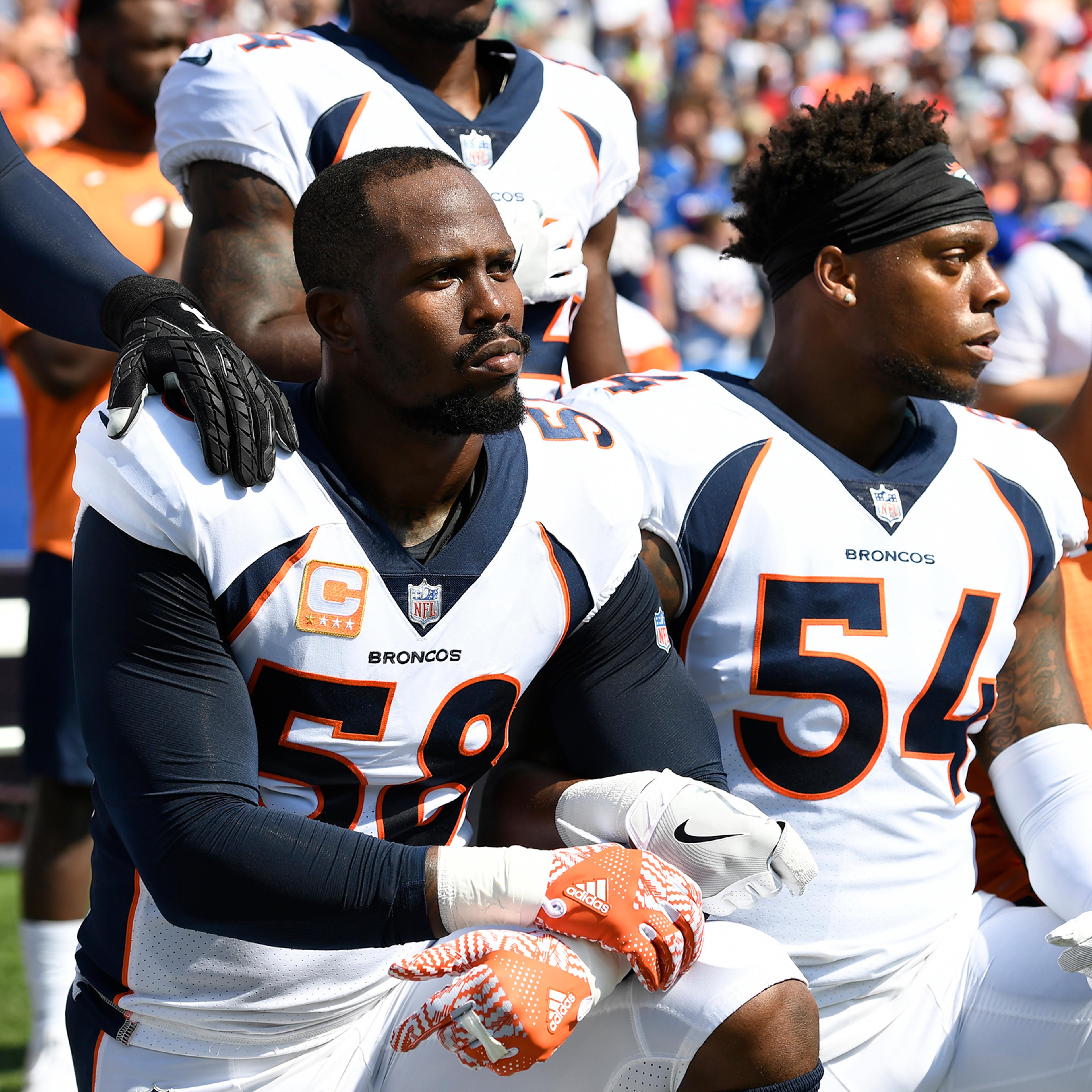 Denver Broncos versus the Buffalo Bills