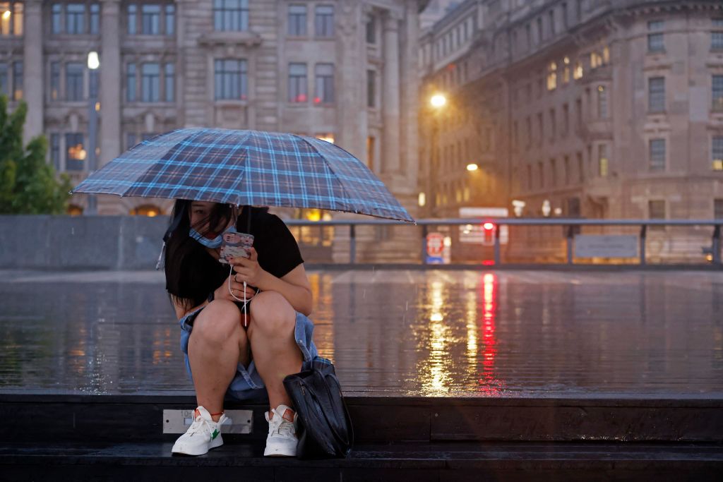 Shanghai Switches Off Landscape Lights As Typhoon Hinnamnor Approaches