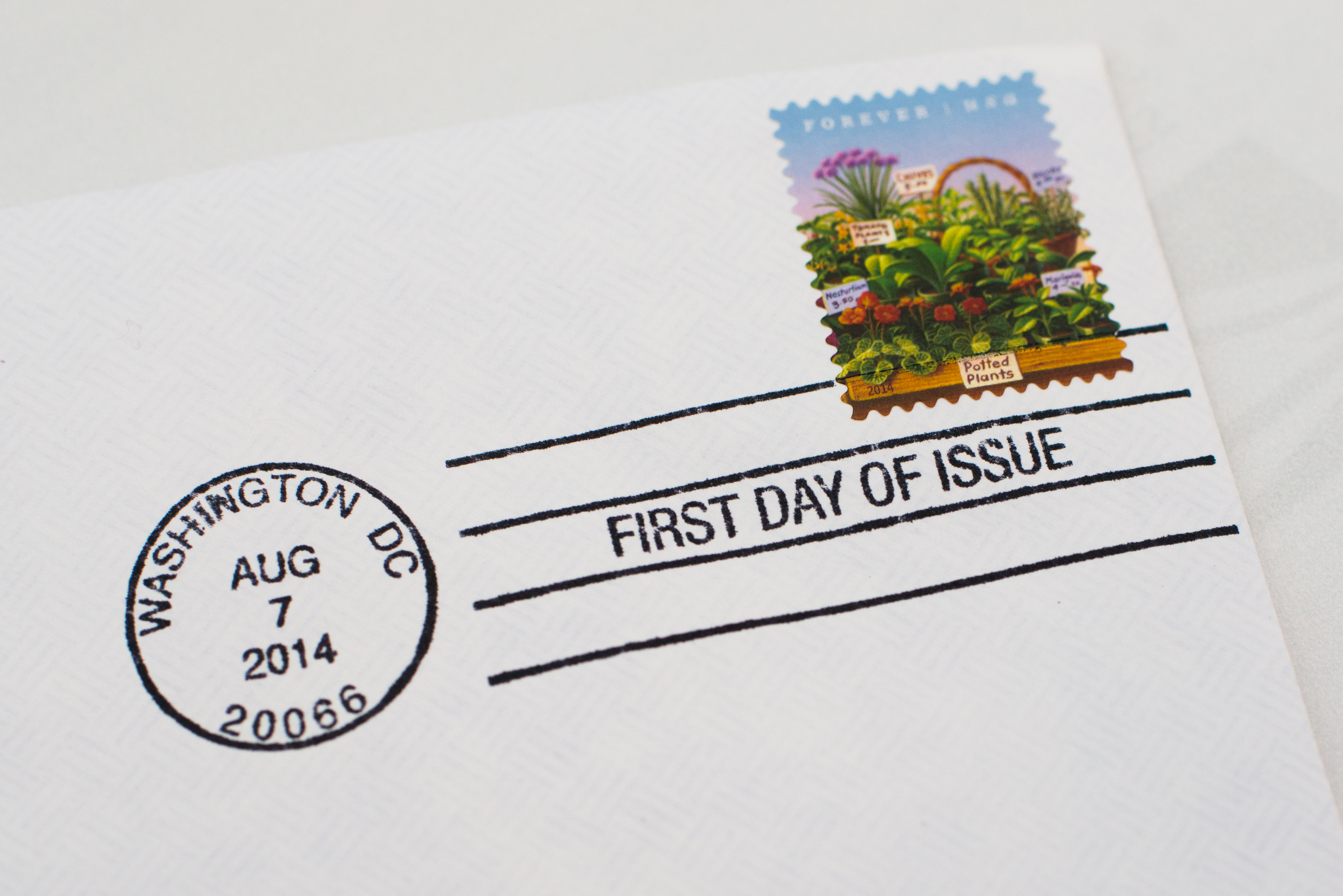 WASHINGTON, DC - AUGUST 7:  The first day of issue cancelation
