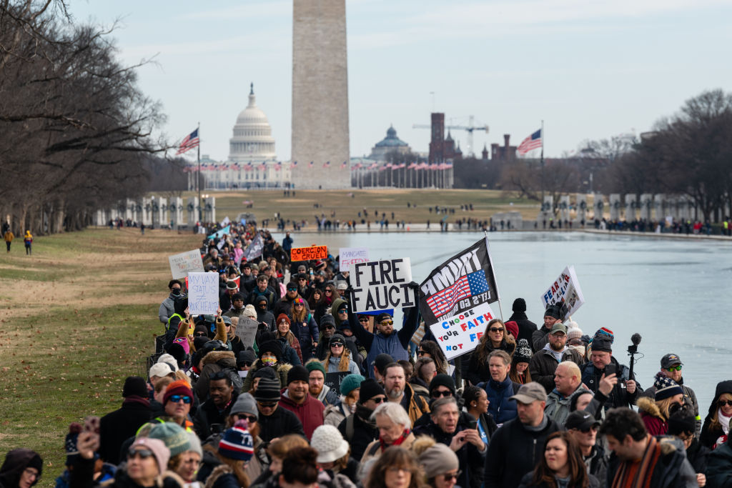Anti-Vaccine Demonstration On The National
