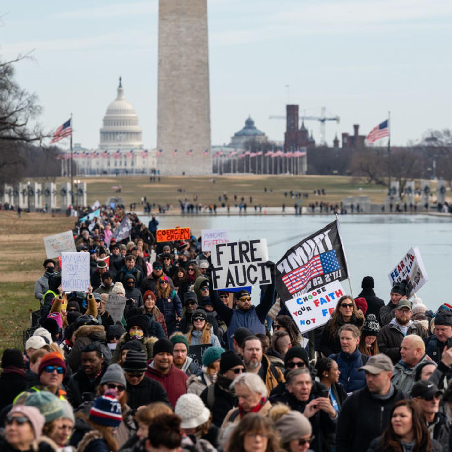 Anti-Vaccine Demonstration On The National