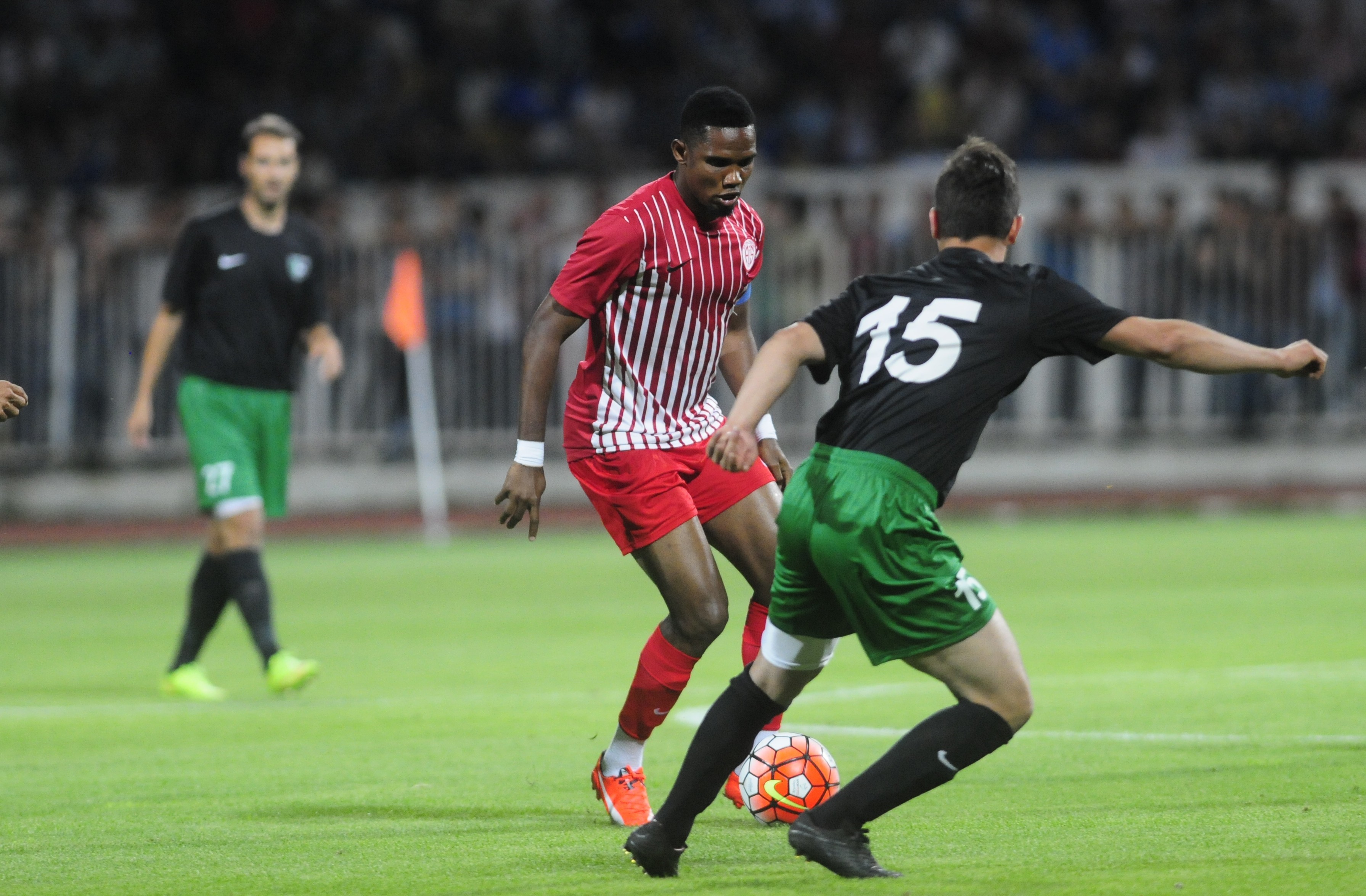 Samuel Eto'o makes his debut in Antalya