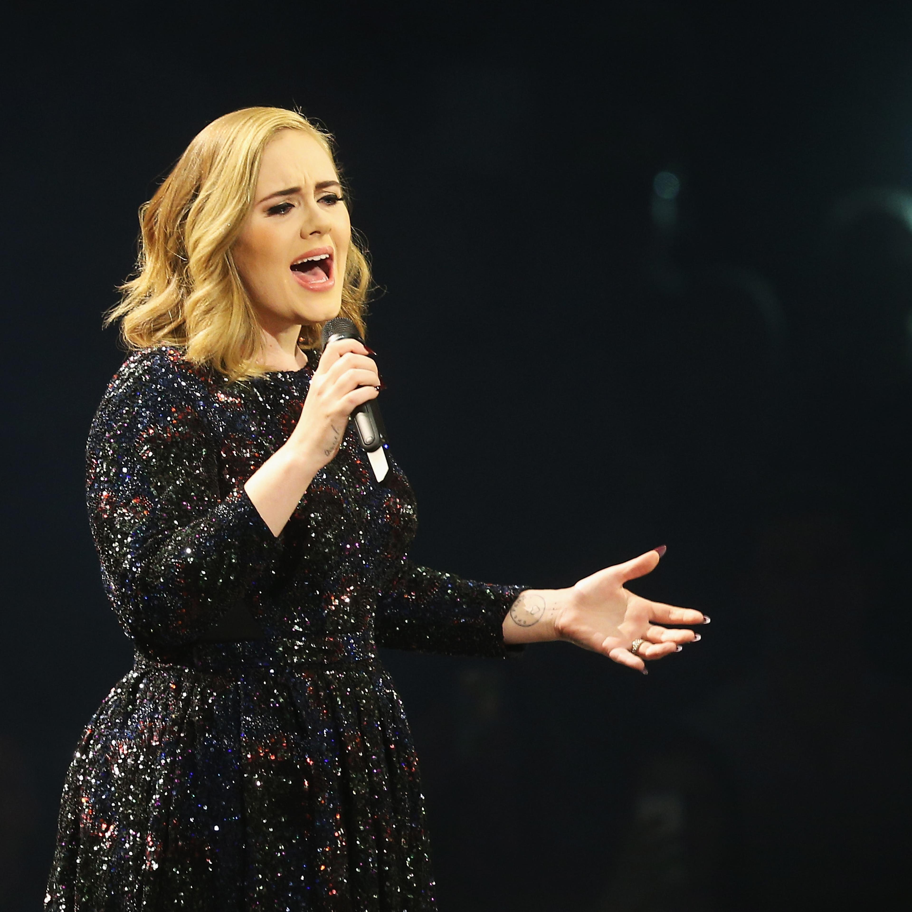 Adele performs at Barclaycard Arena on May 10, 2016 in Hamburg, Germany.