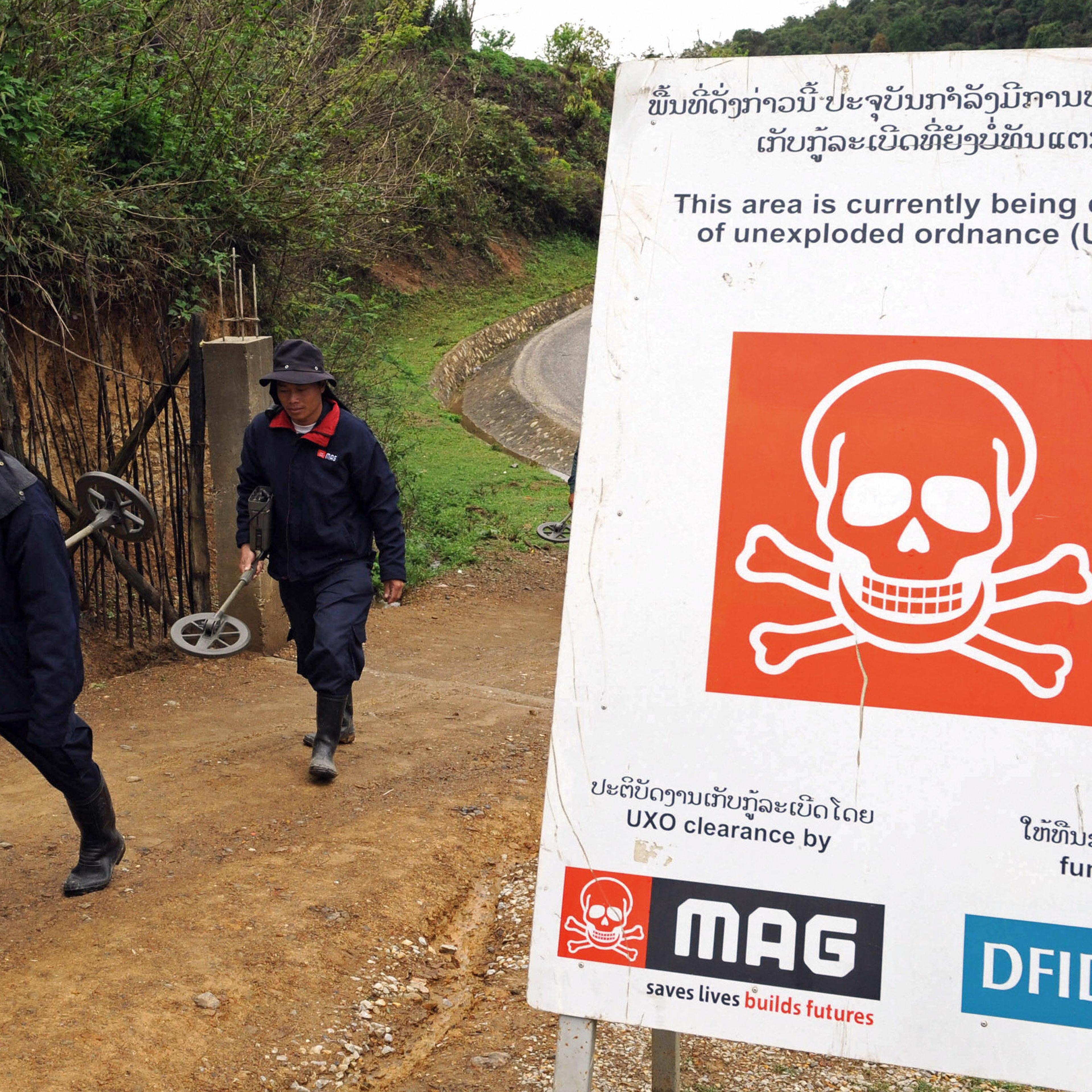 TO GO WITH Laos-US-military-explosives-c
