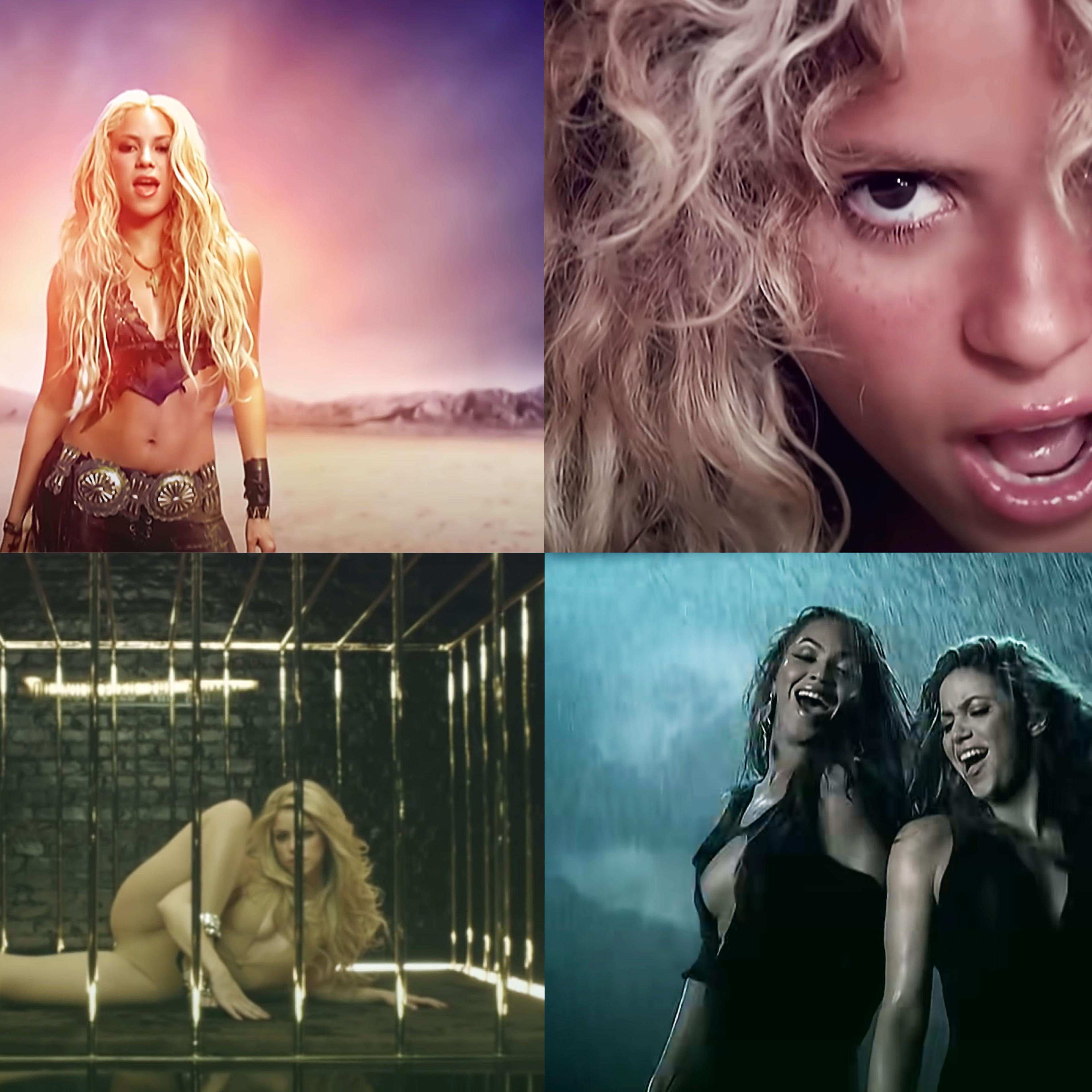 Clockwise: Whenever Wherever, La Tortura, She Wolf and Beautiful Liar