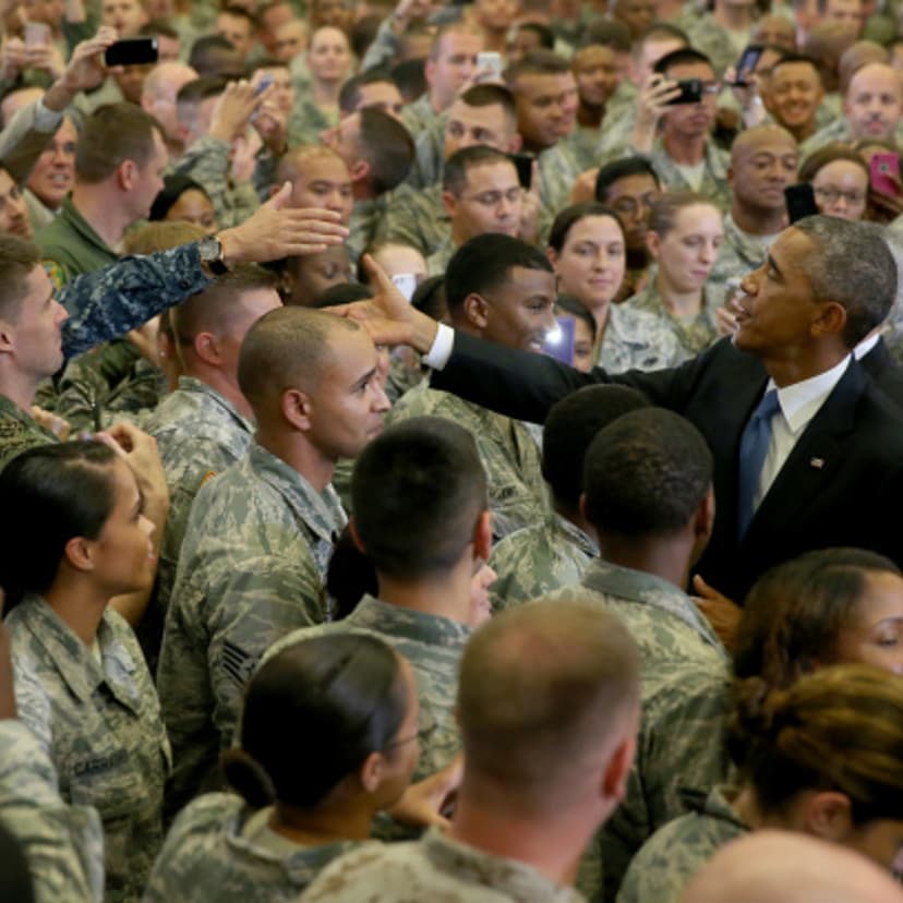 President Obama Speaks At U.S. Central Command At Macdill Air Force Base