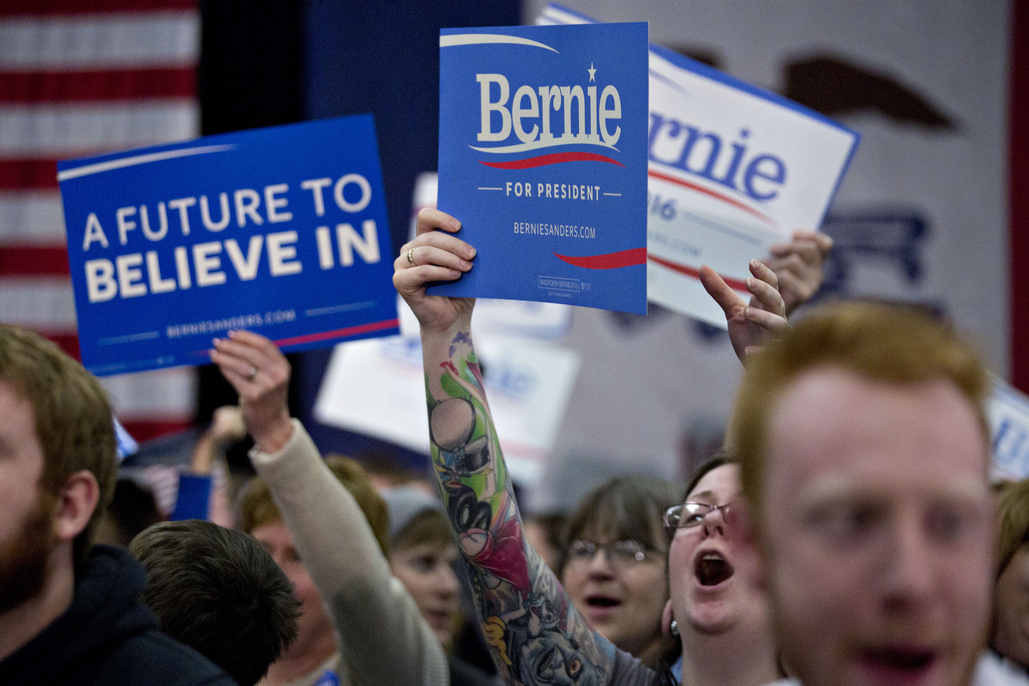 Presidential Candidate Bernie Sanders Holds Iowa Campaign Rally