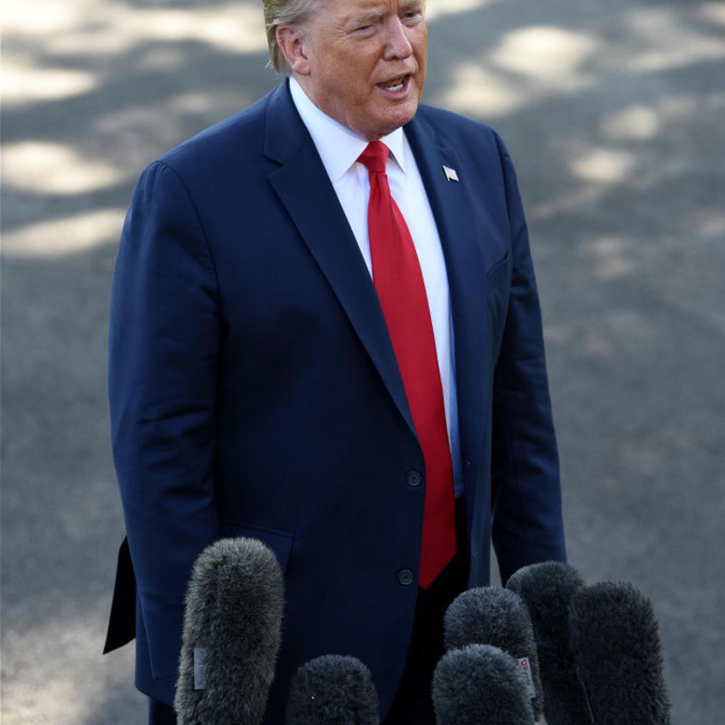 President Donald Trump Departs White House For Campaign Rally In New Mexico