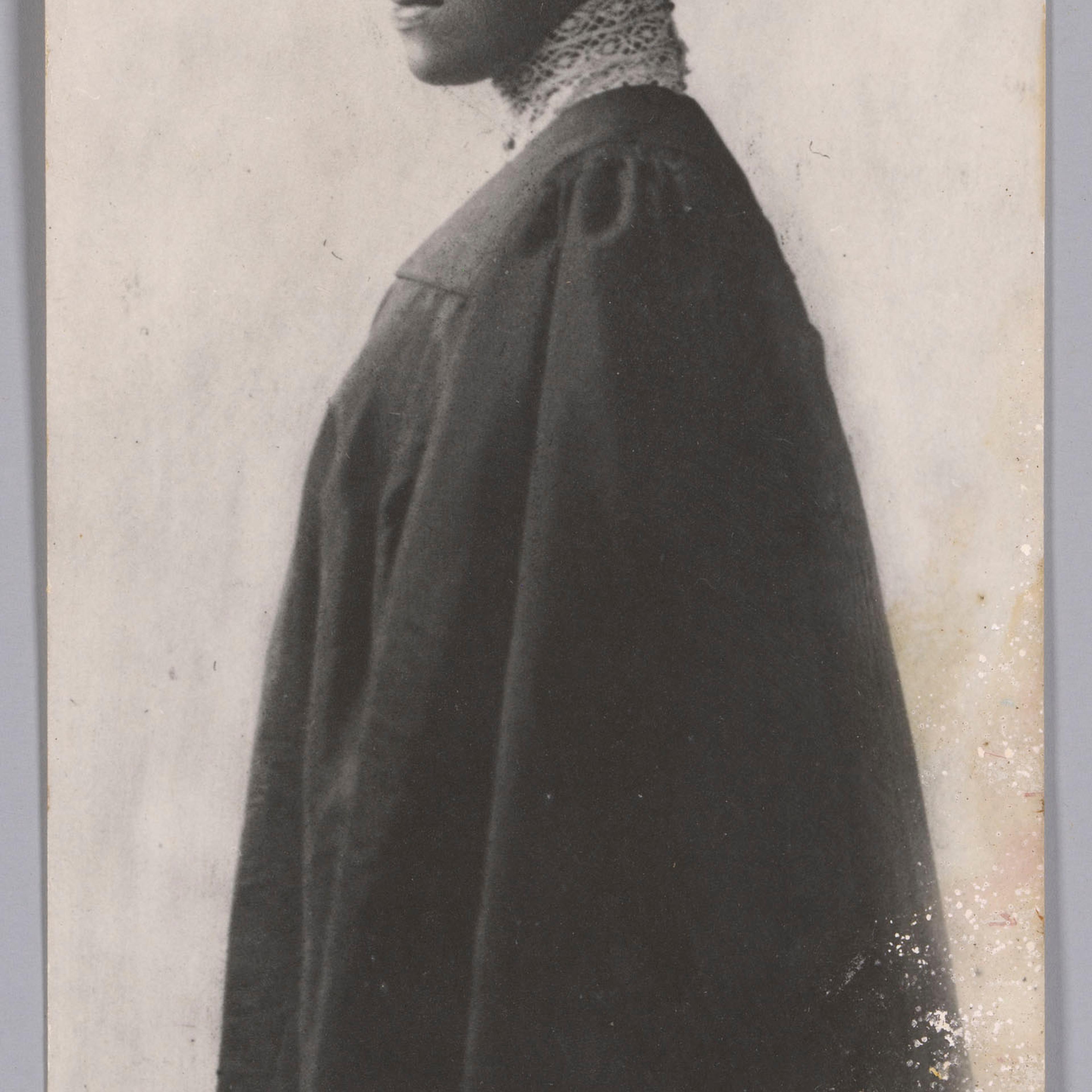 Portrait of a woman in graduation attire