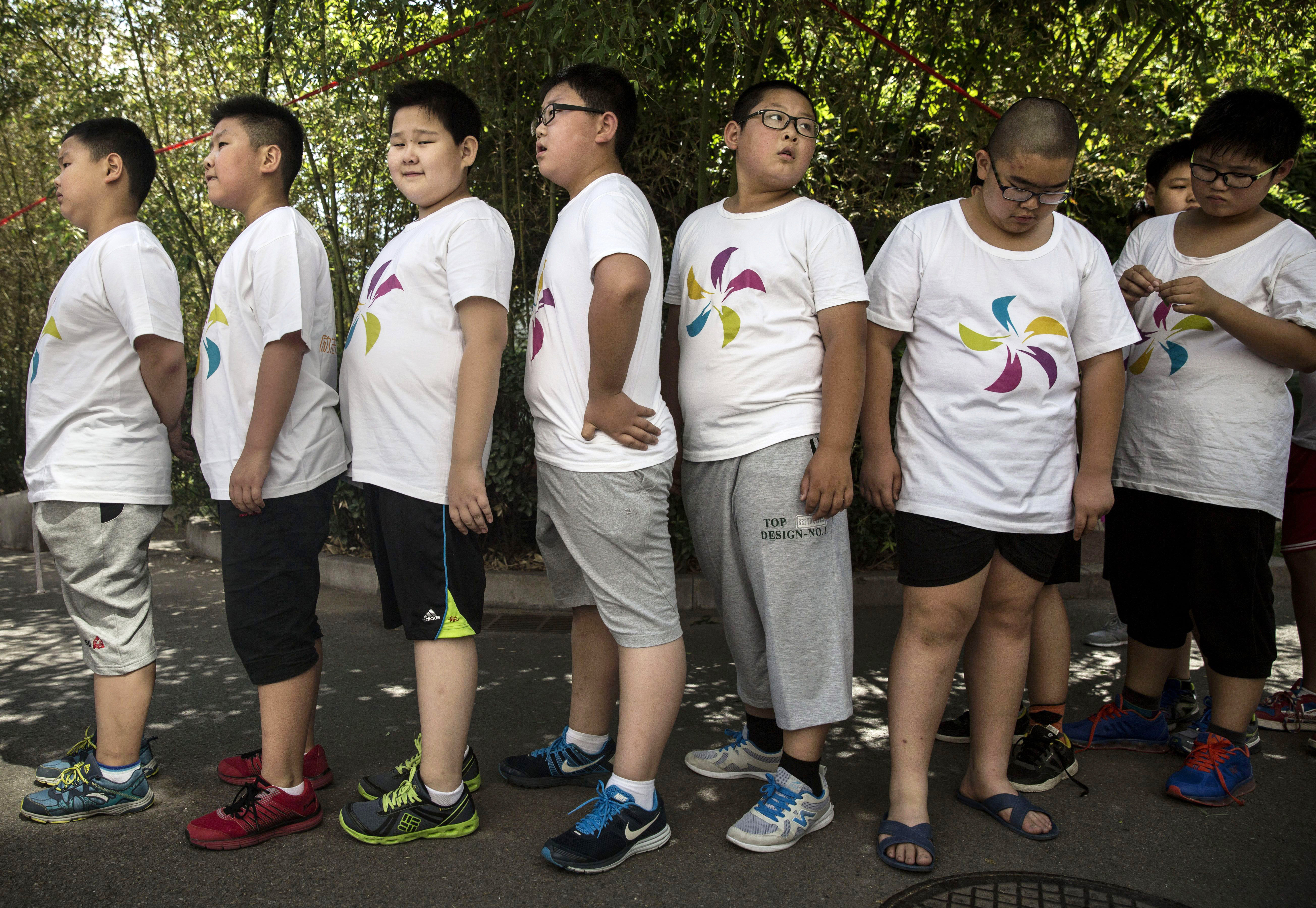 Chinese Students Attend Summer Camp For Overweight Kids
