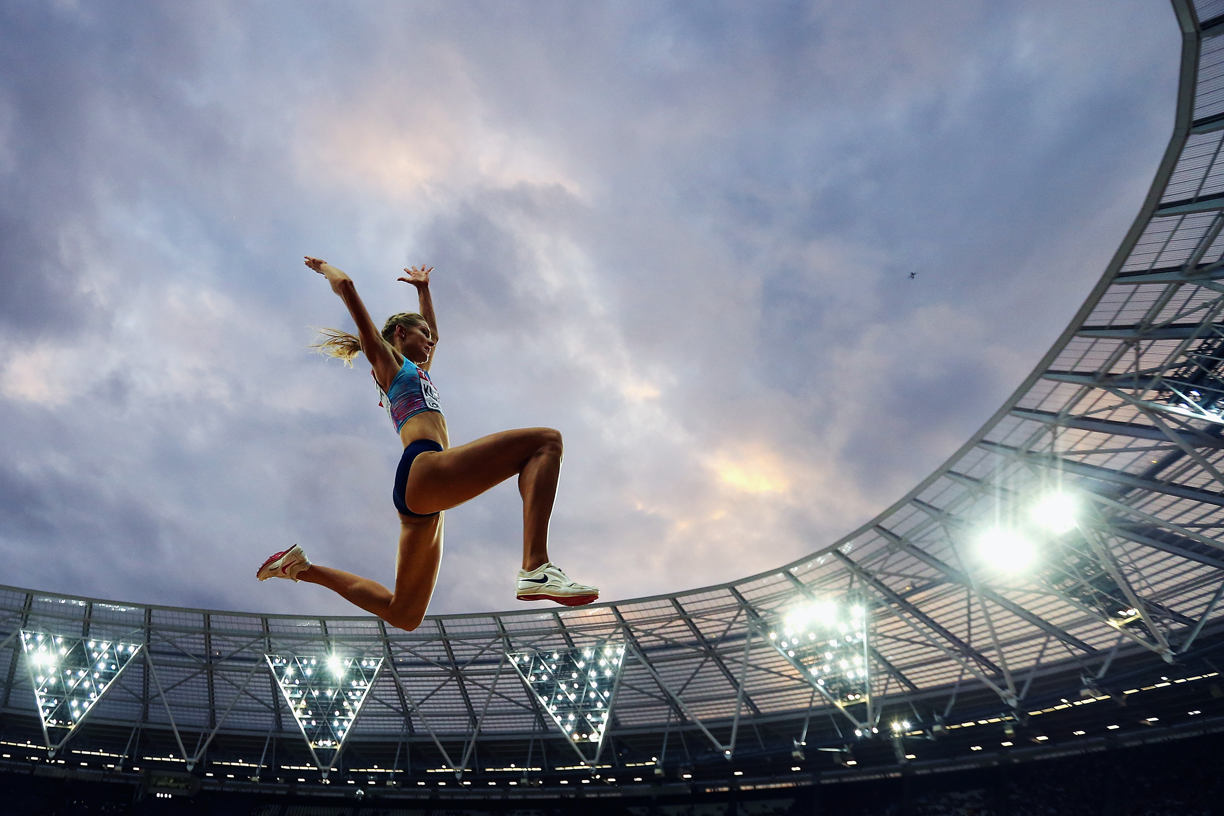 Darya Klishina of the Authorised Neutral Athletes, competes