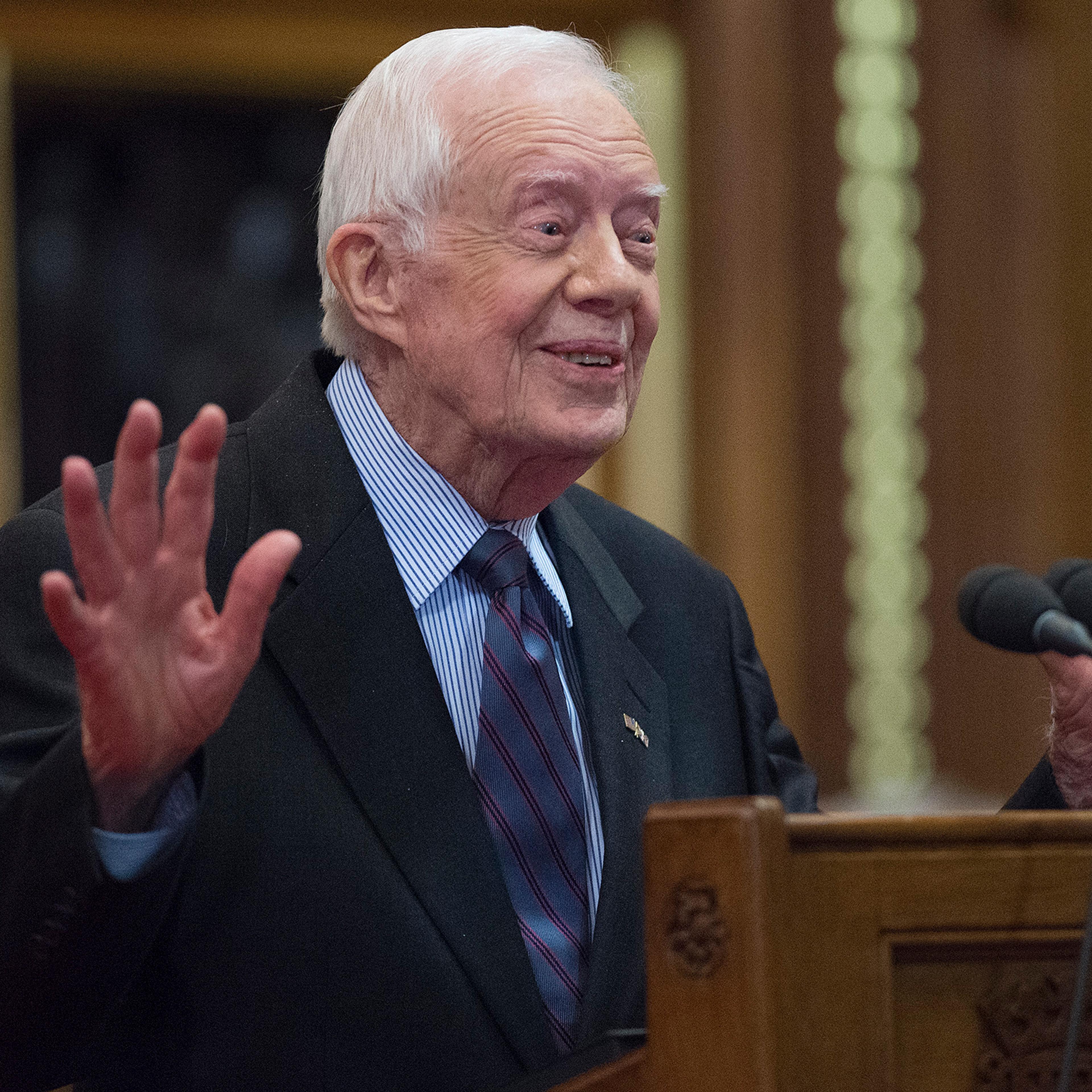 Former US President Jimmy Carter Deliver A Lecture on Guinea Worm Eradication