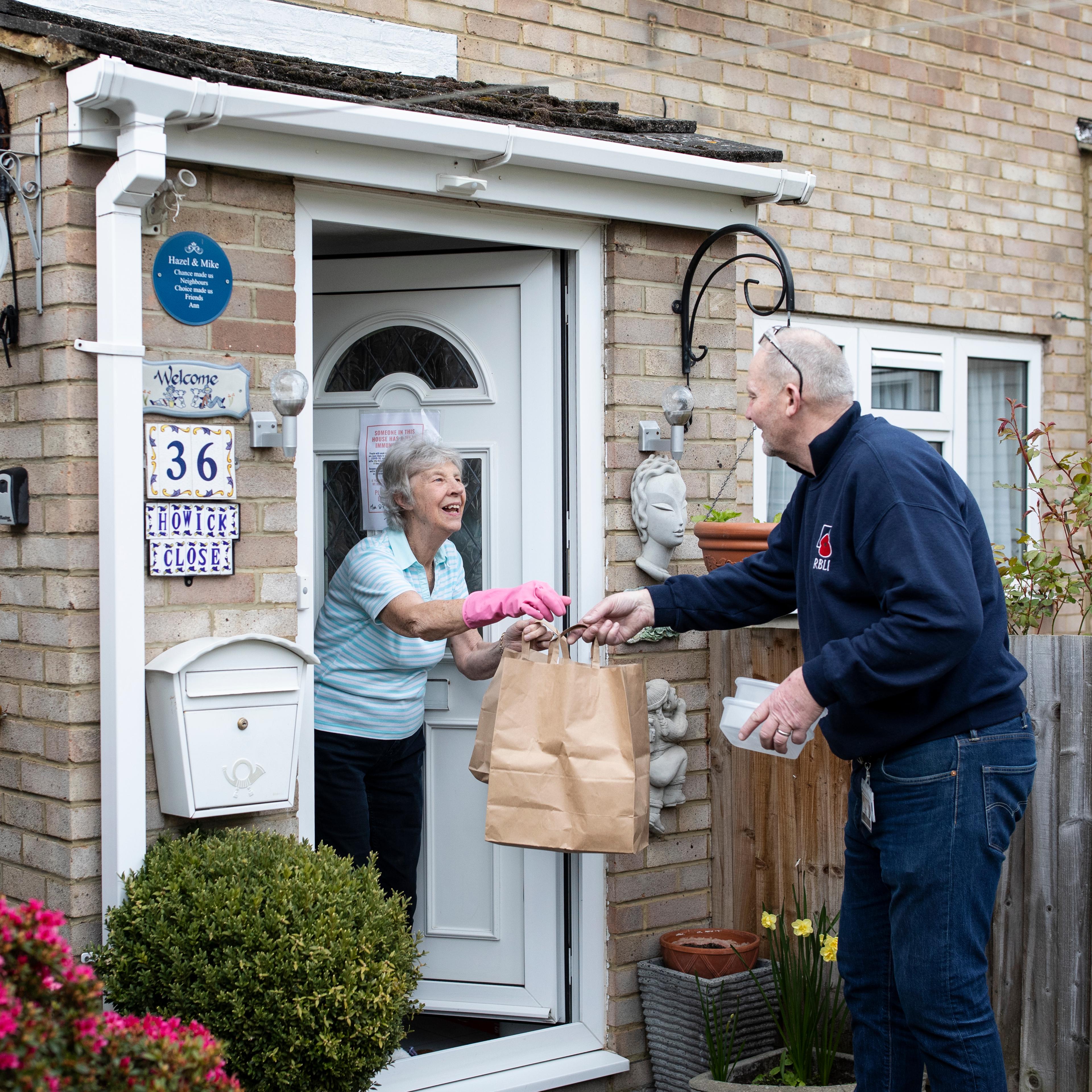 Volunteer Group Delivers Food To The Over Seventies During The Coronavirus Pandemic