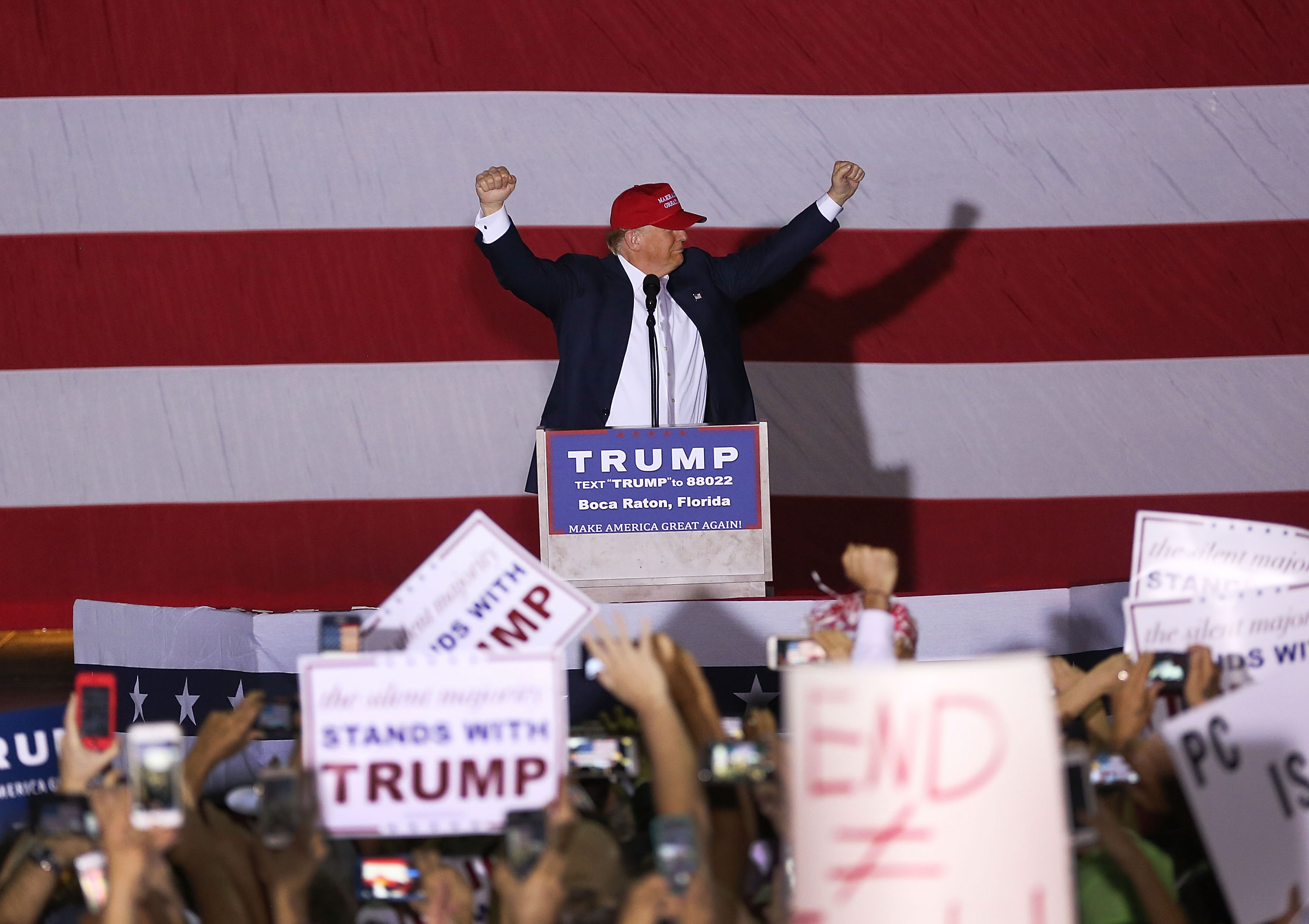 The Mighty I: Trump on the stump in Boca Raton, Fla.