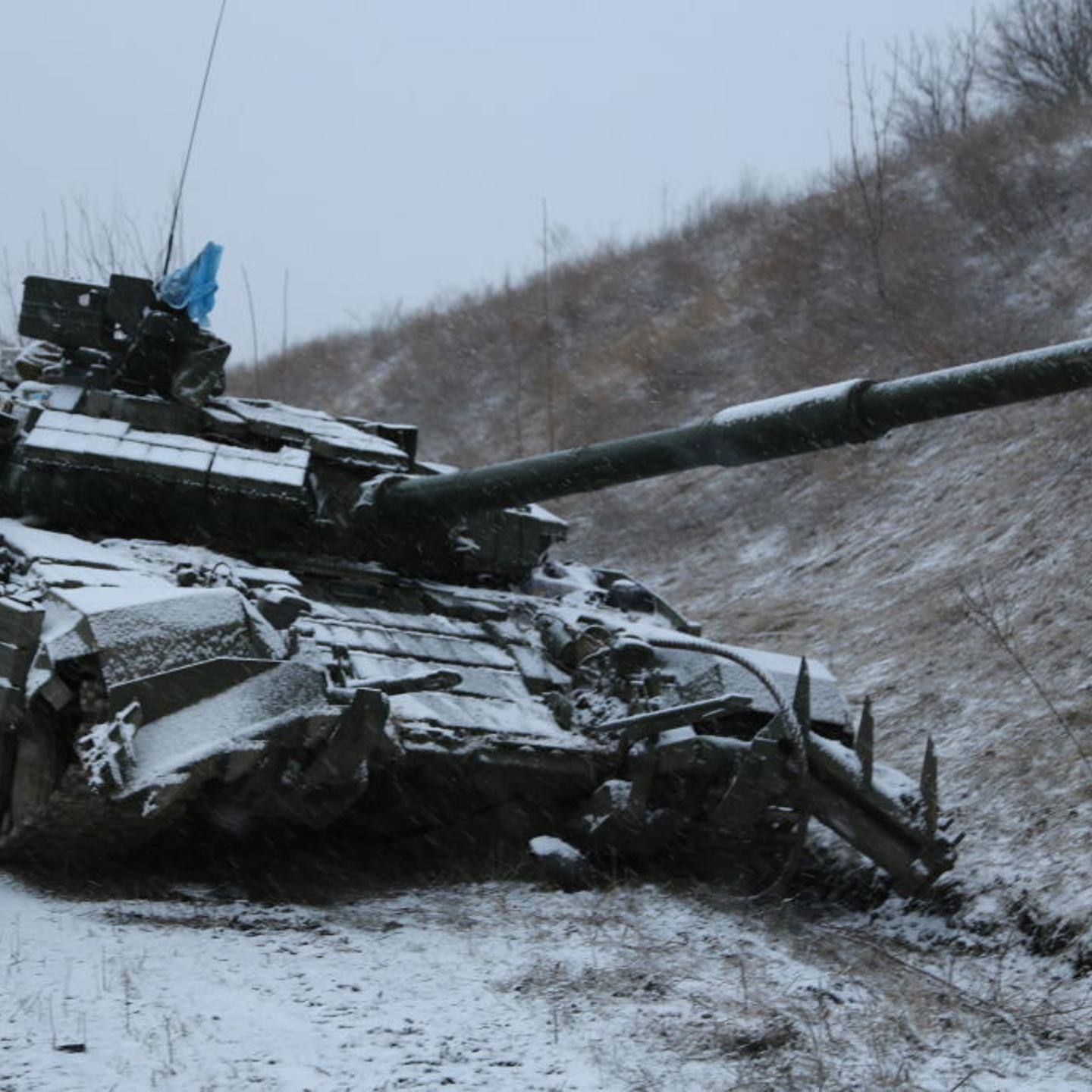 Damage after shelling in Donetsk
