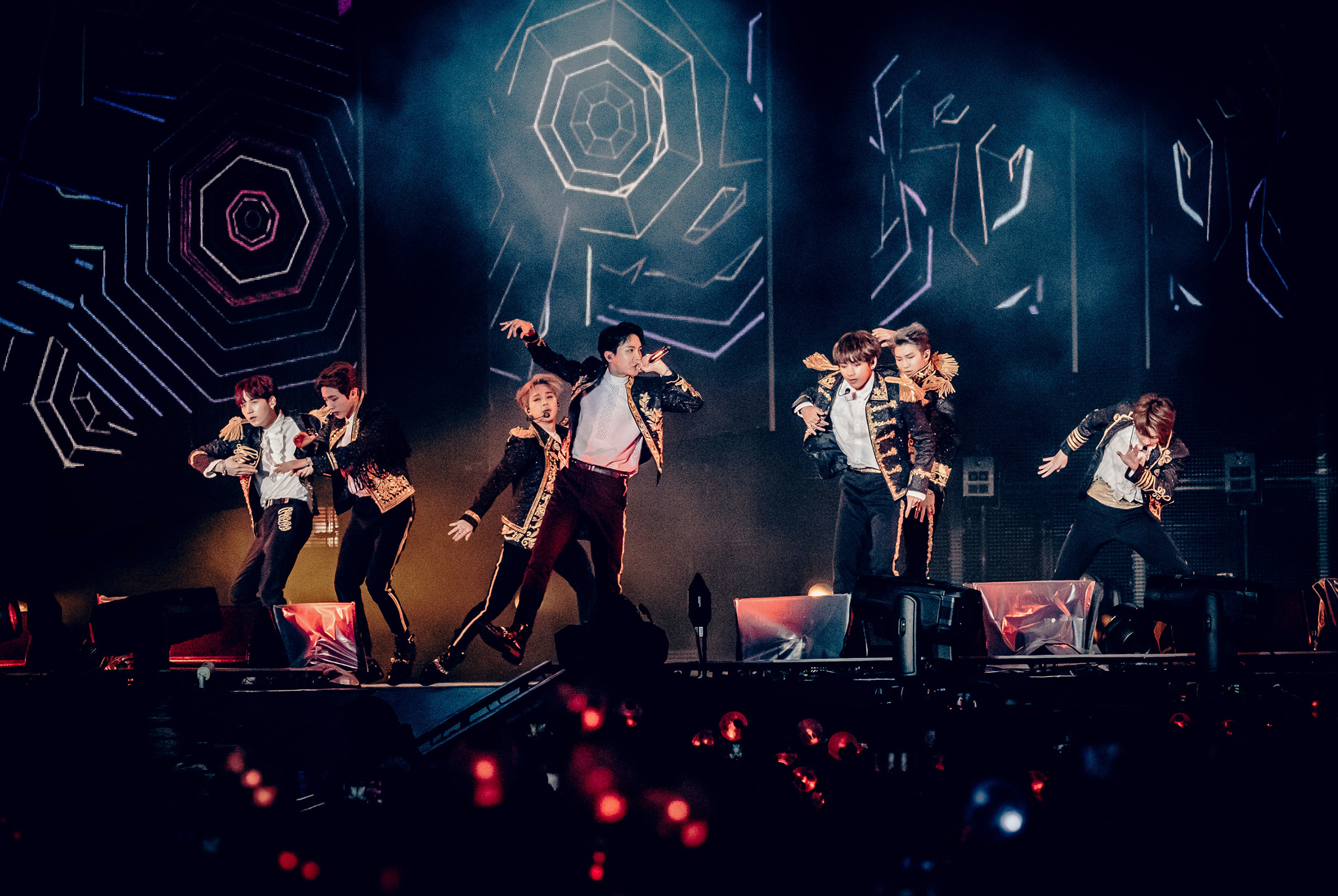 BTS performs at Citi Field in New York, Oct. 6, 2018