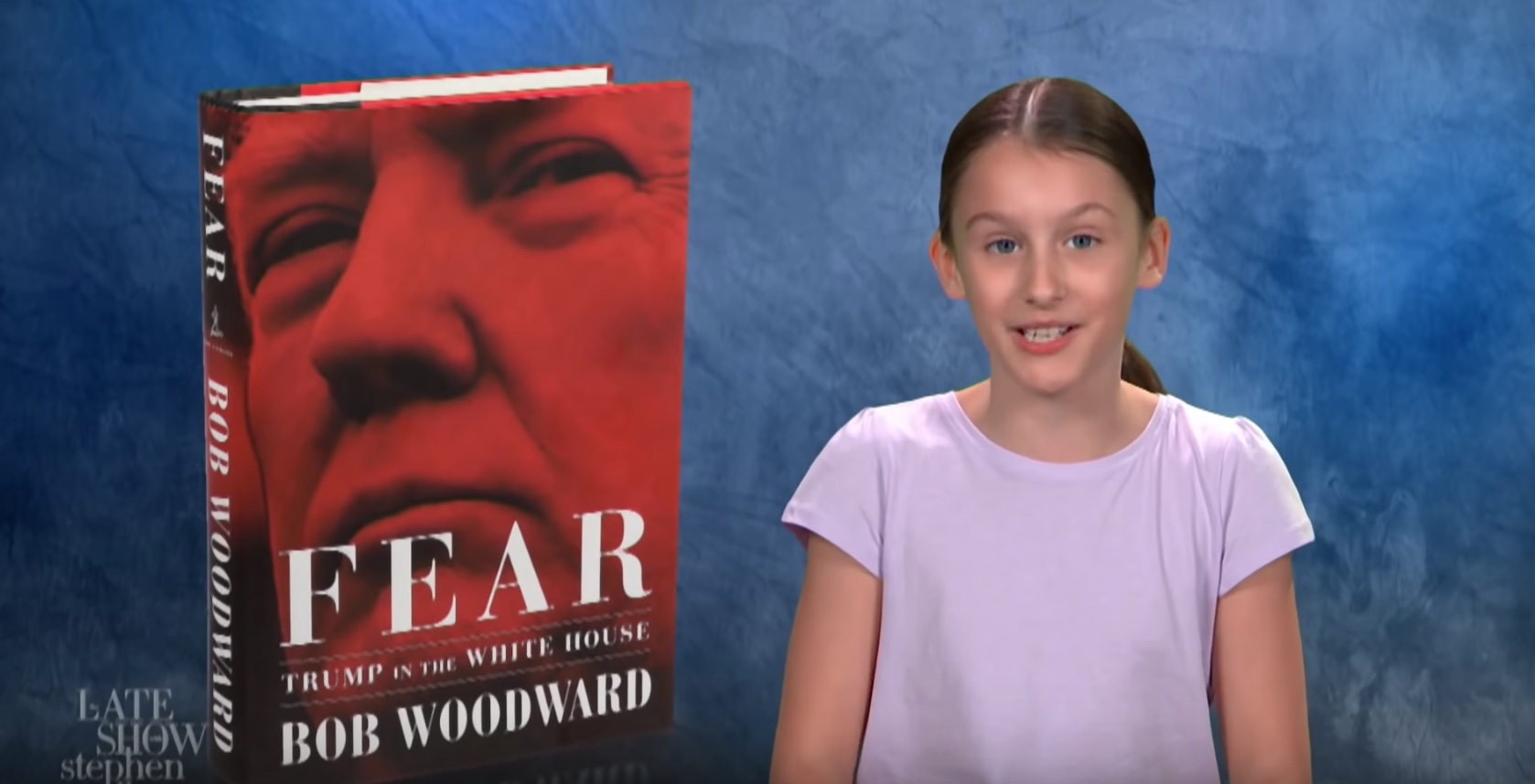 Kids read Fear on Stephen Colbert
