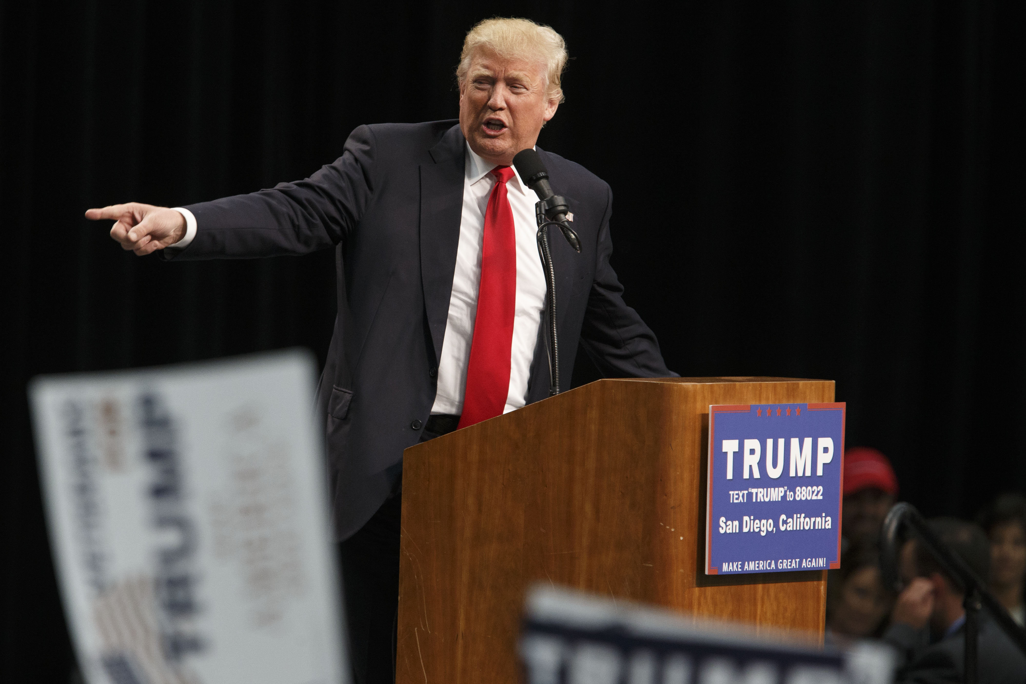 Presumptive Republican Presidential Nominee Donald Trump Holds California Campaign Rally