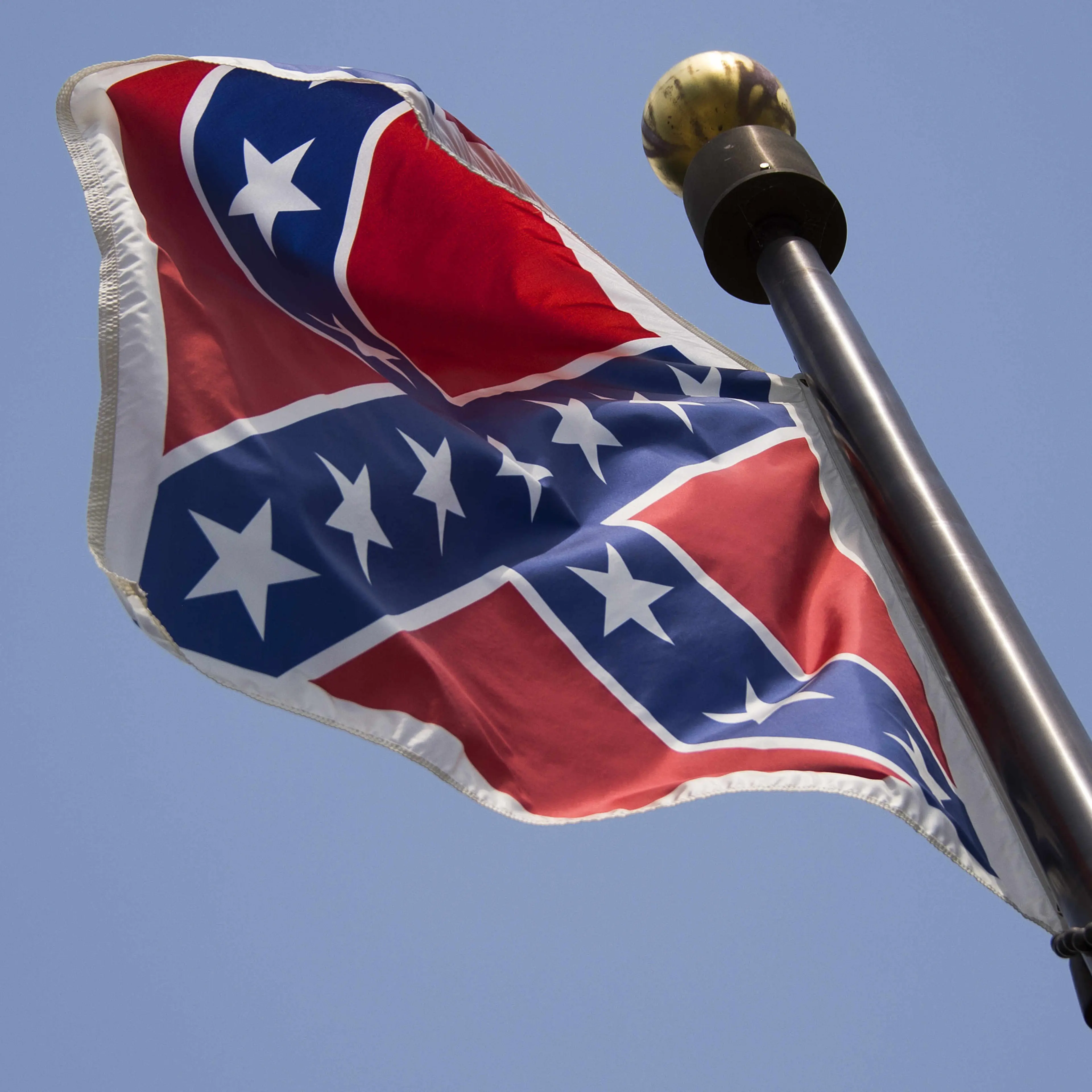 The Confederate Flag flies on the South Carolina State House grounds in Columbia, S.C. on June 24, 2015.