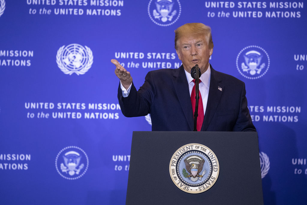 President Trump Holds News Conference On Sidelines Of The United Nations General Assembly