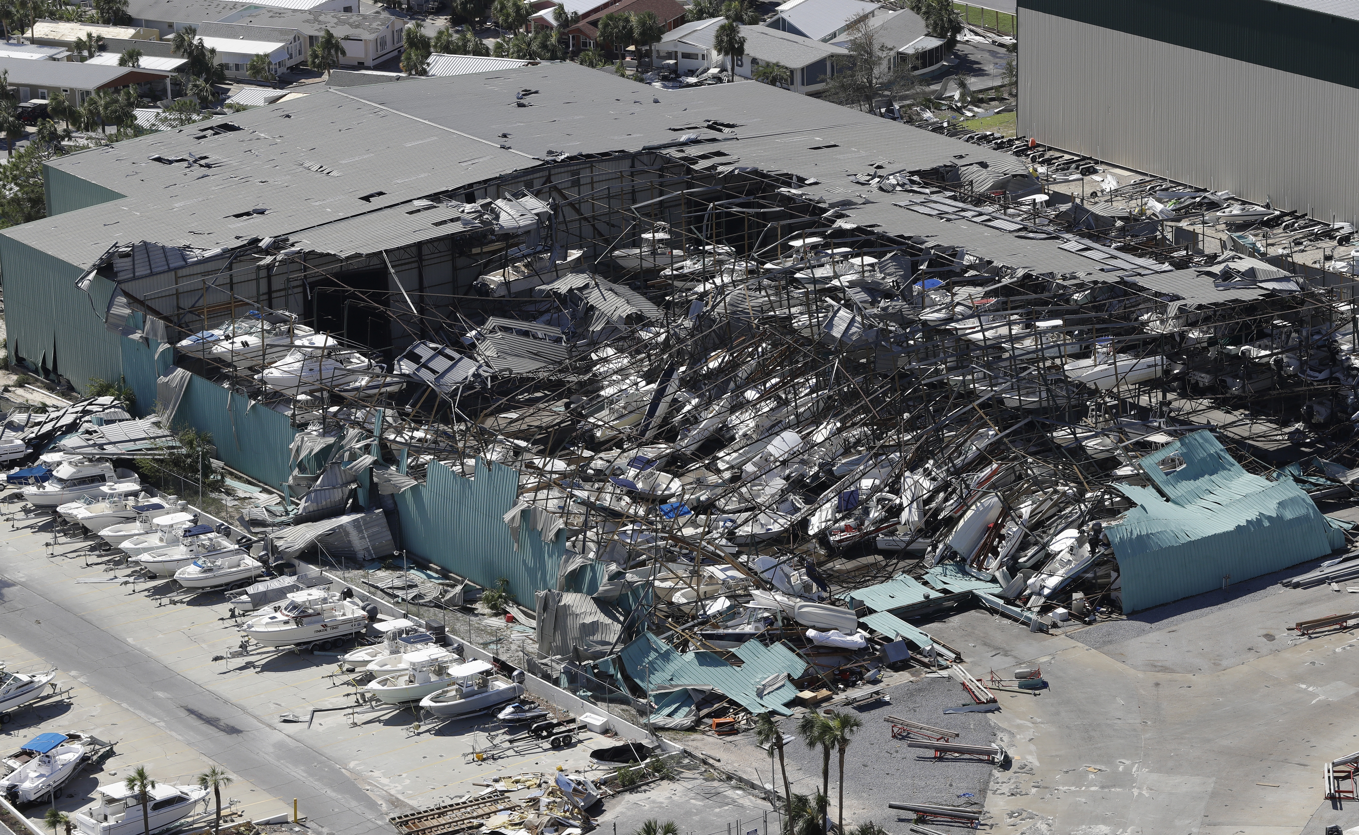 Florida  Panhandle Faces Major Destruction  After Hurricane Michael Hits As Category 4 Storm