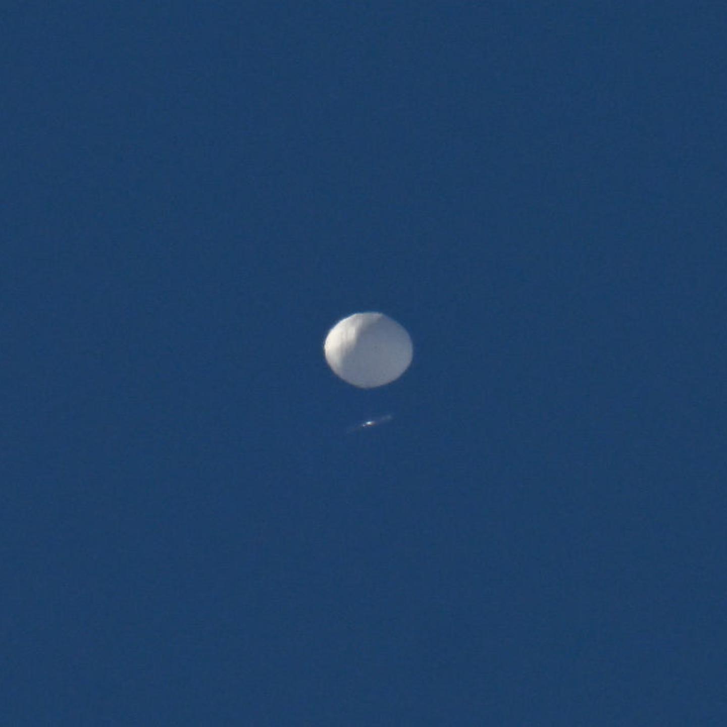 Chinese spy balloon flying above Charlotte