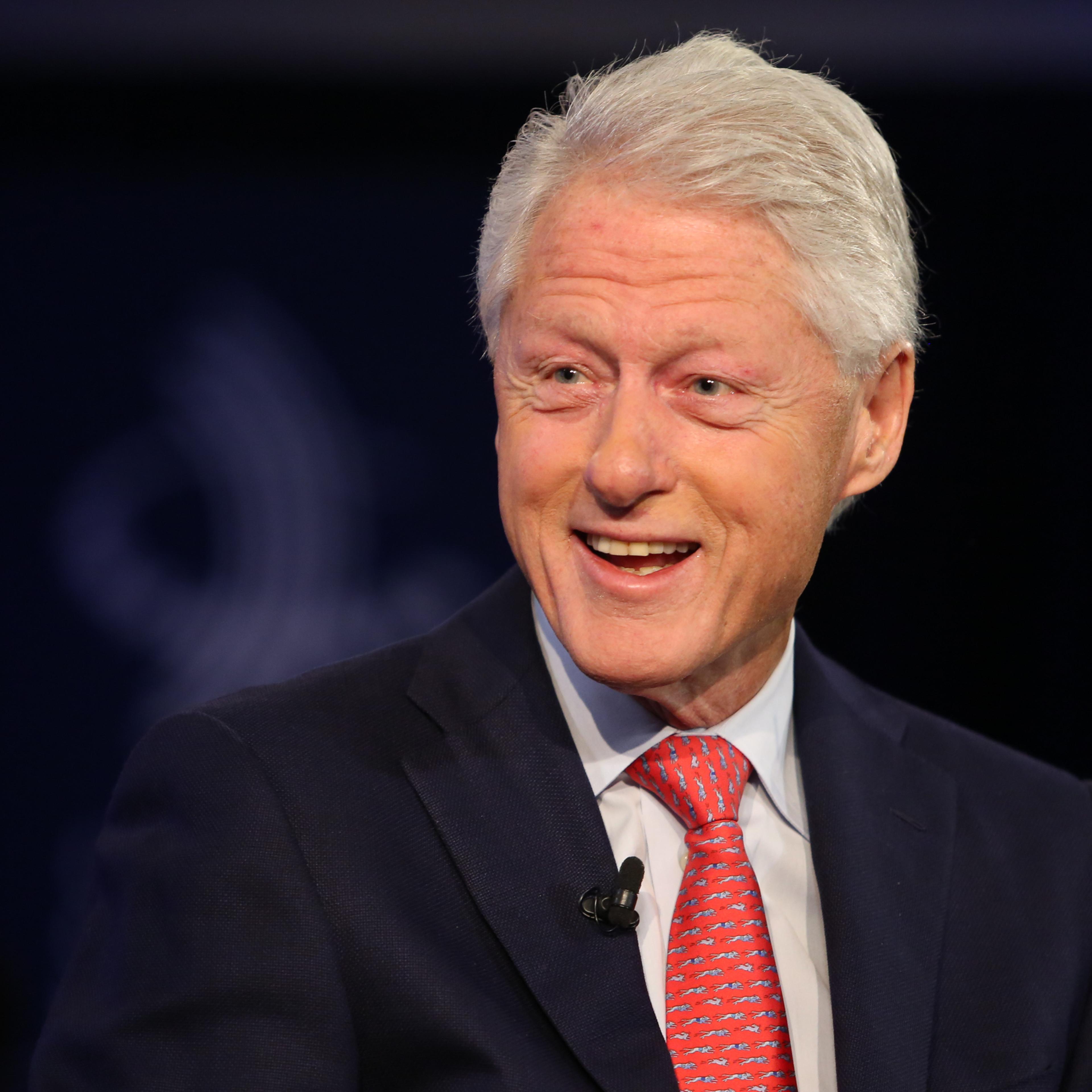 Bill Clinton speaks at an interview, during the Clinton Global Initiative Annual Meeting, in New York City on Sept. 28, 2015.