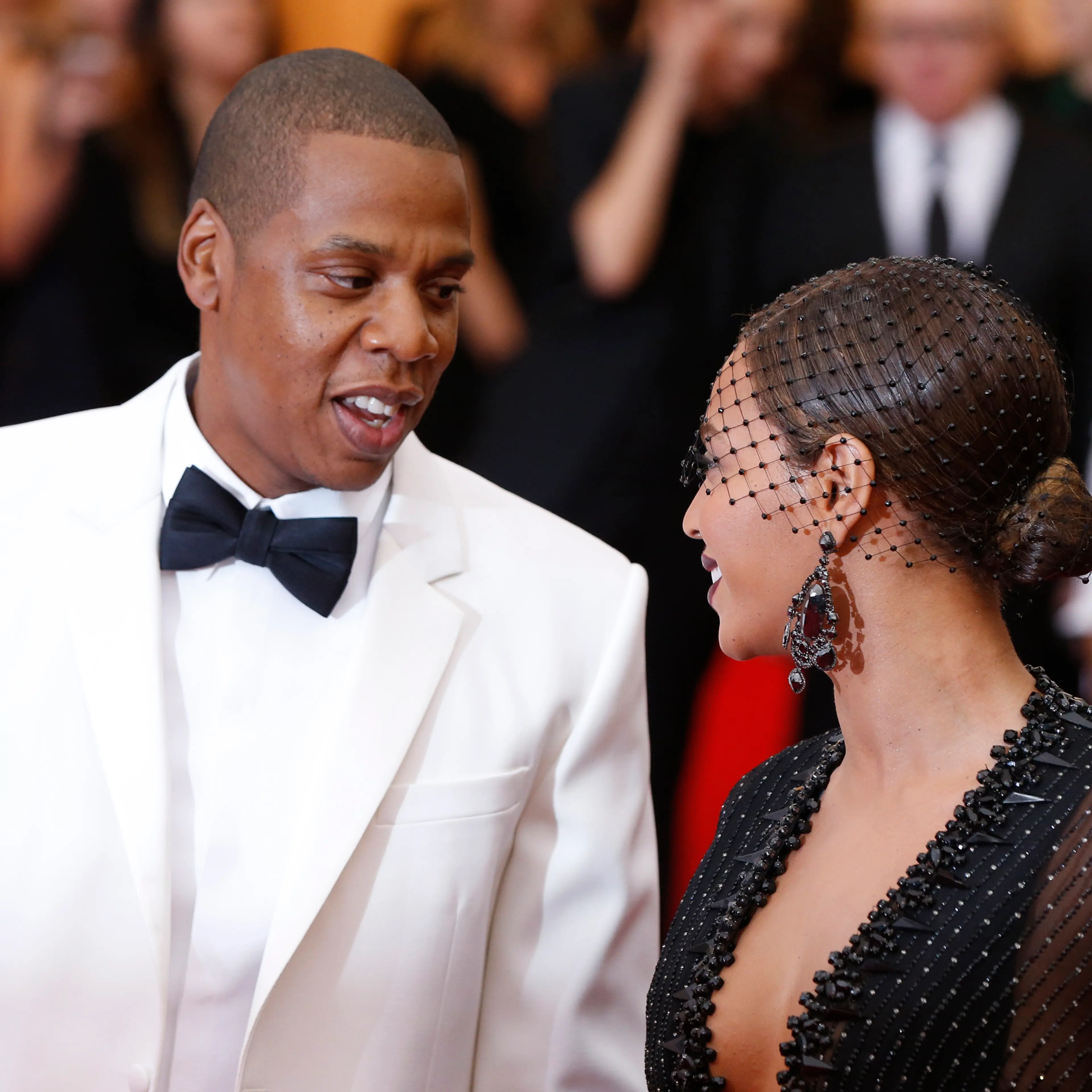 Jay Z and Beyonce Knowles arrive at the Metropolitan Museum of Art Costume Institute Gala Benefit.