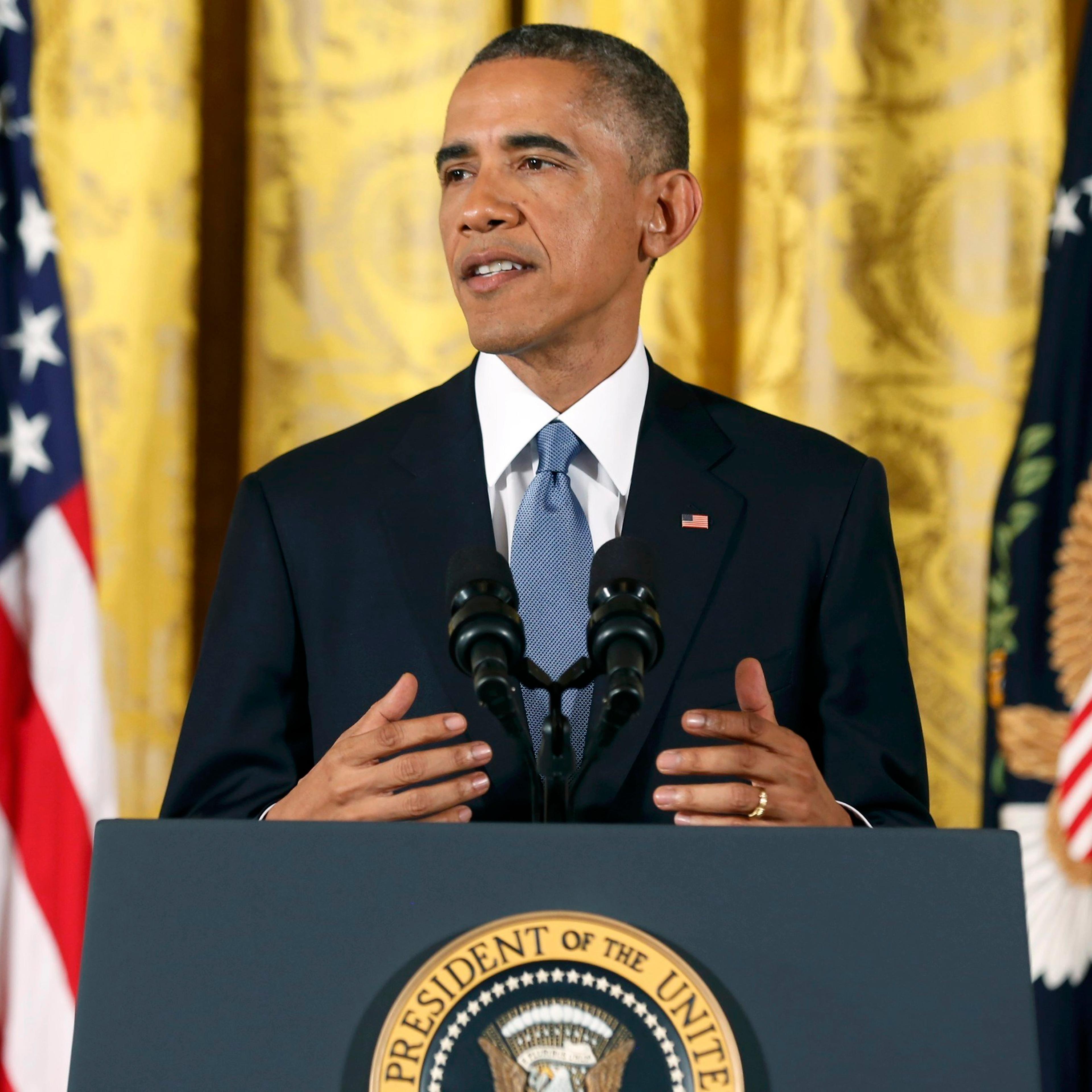 President Barack Obama holds a news conference in the East Room of the White House in Washington D.C. on Nov. 5, 2014.