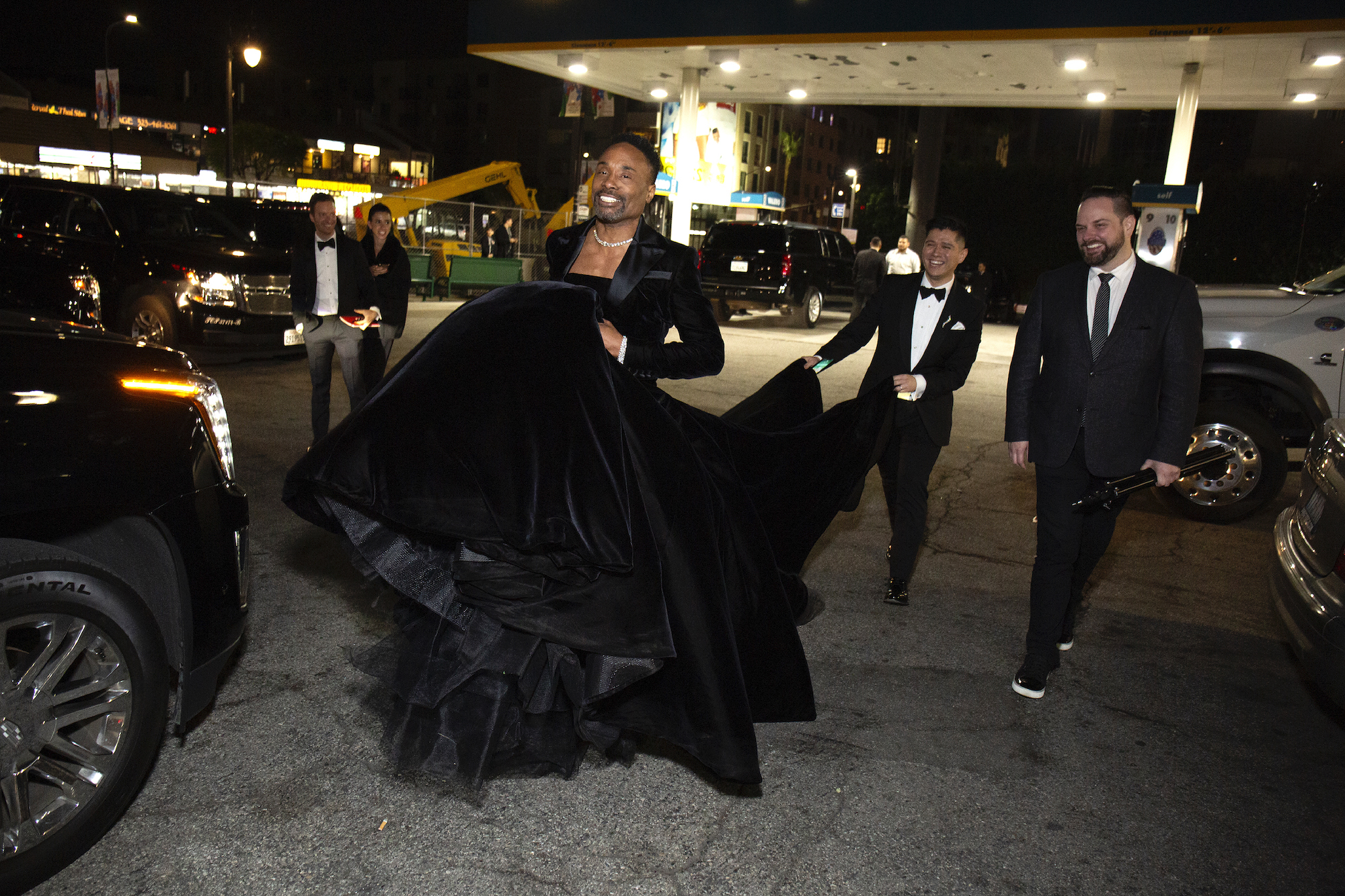 billy porter black dress Black Mona Lisa