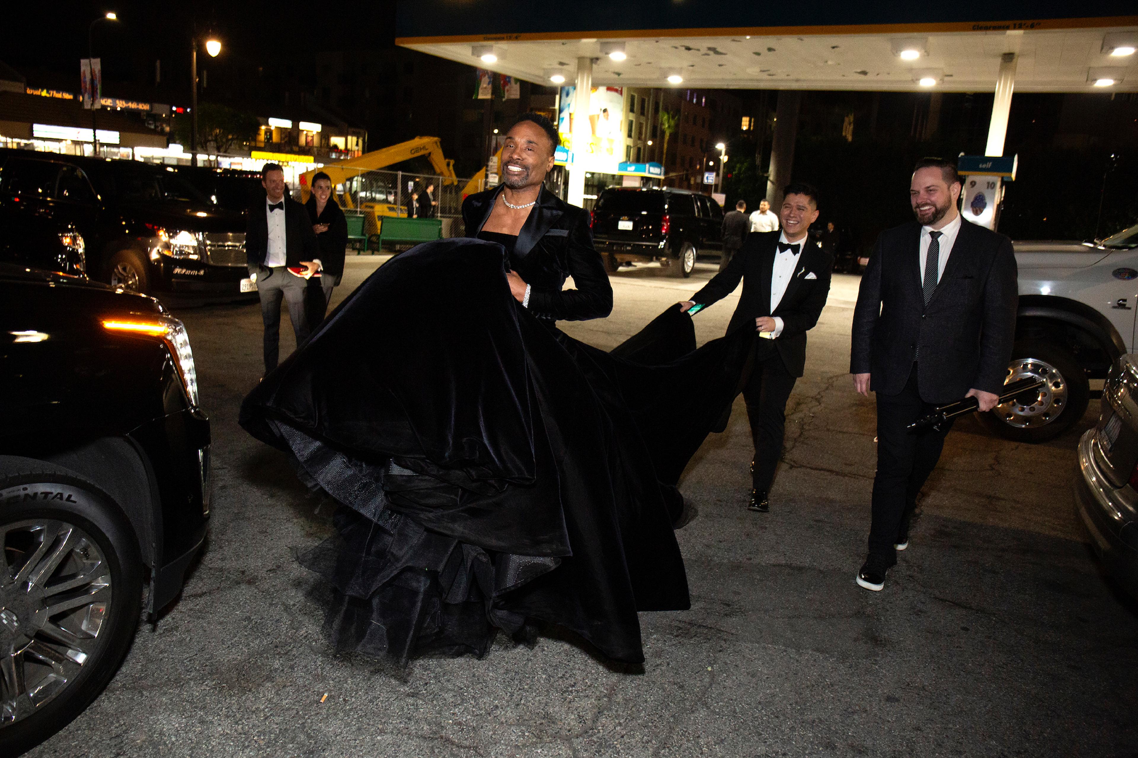 billy porter black dress Black Mona Lisa