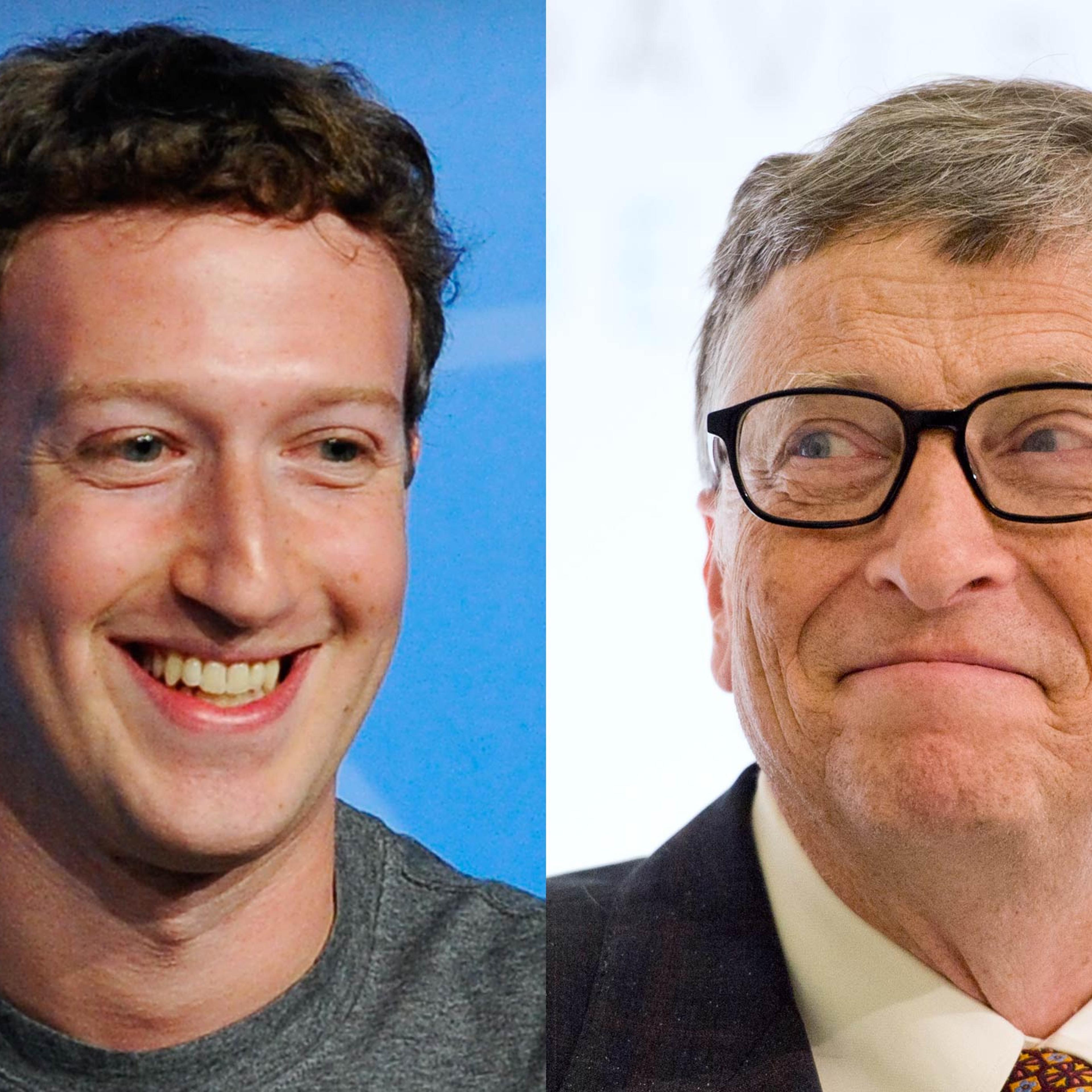 Mark Zuckerberg and Bill Gates