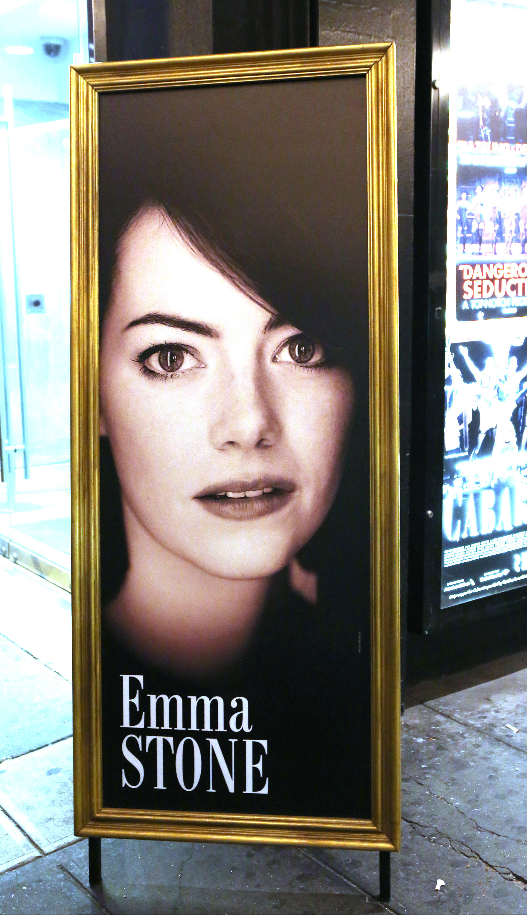 Theatre Marquee for Broadway's 'Cabaret' on Nov. 11, 2014 in New York City.