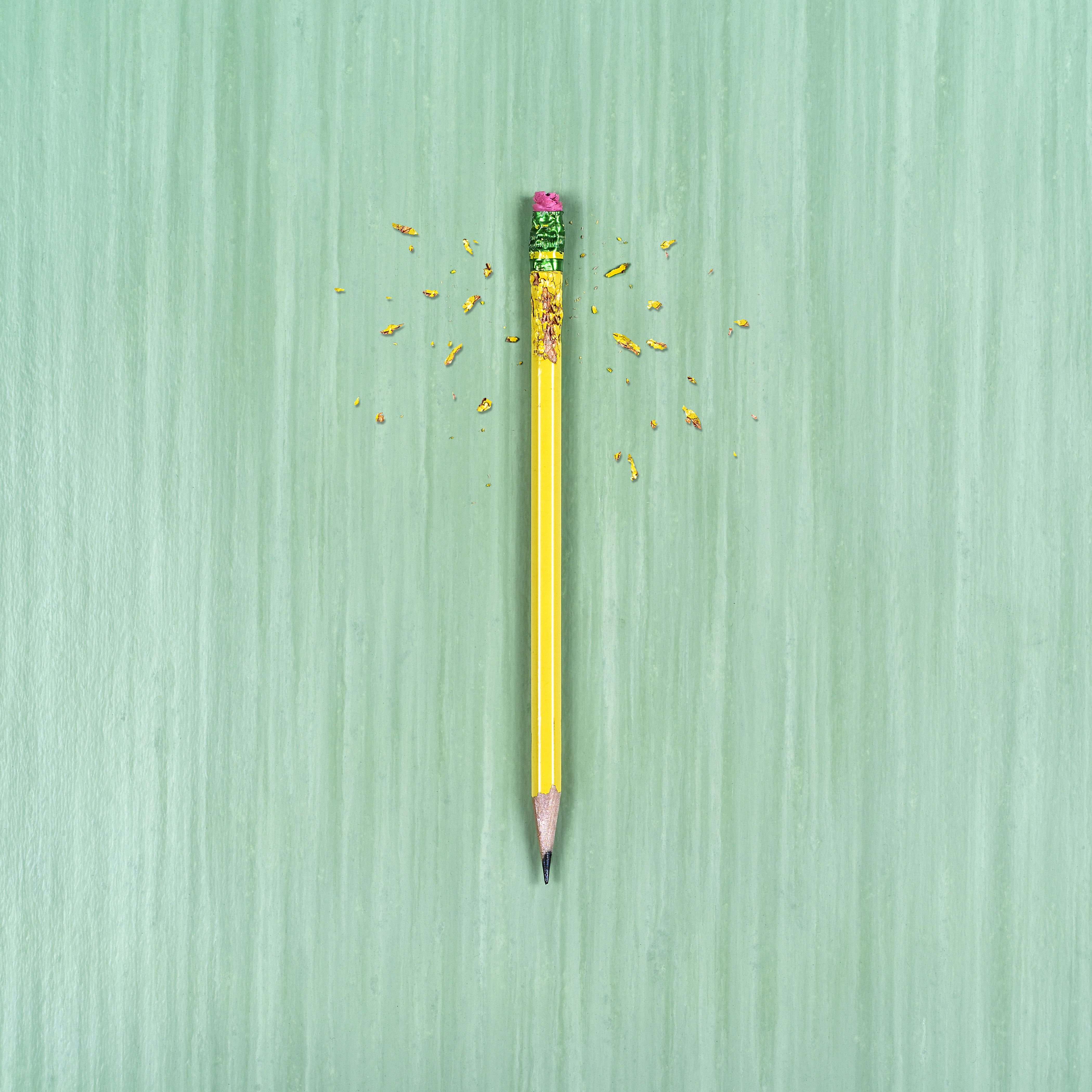 chewed pencil