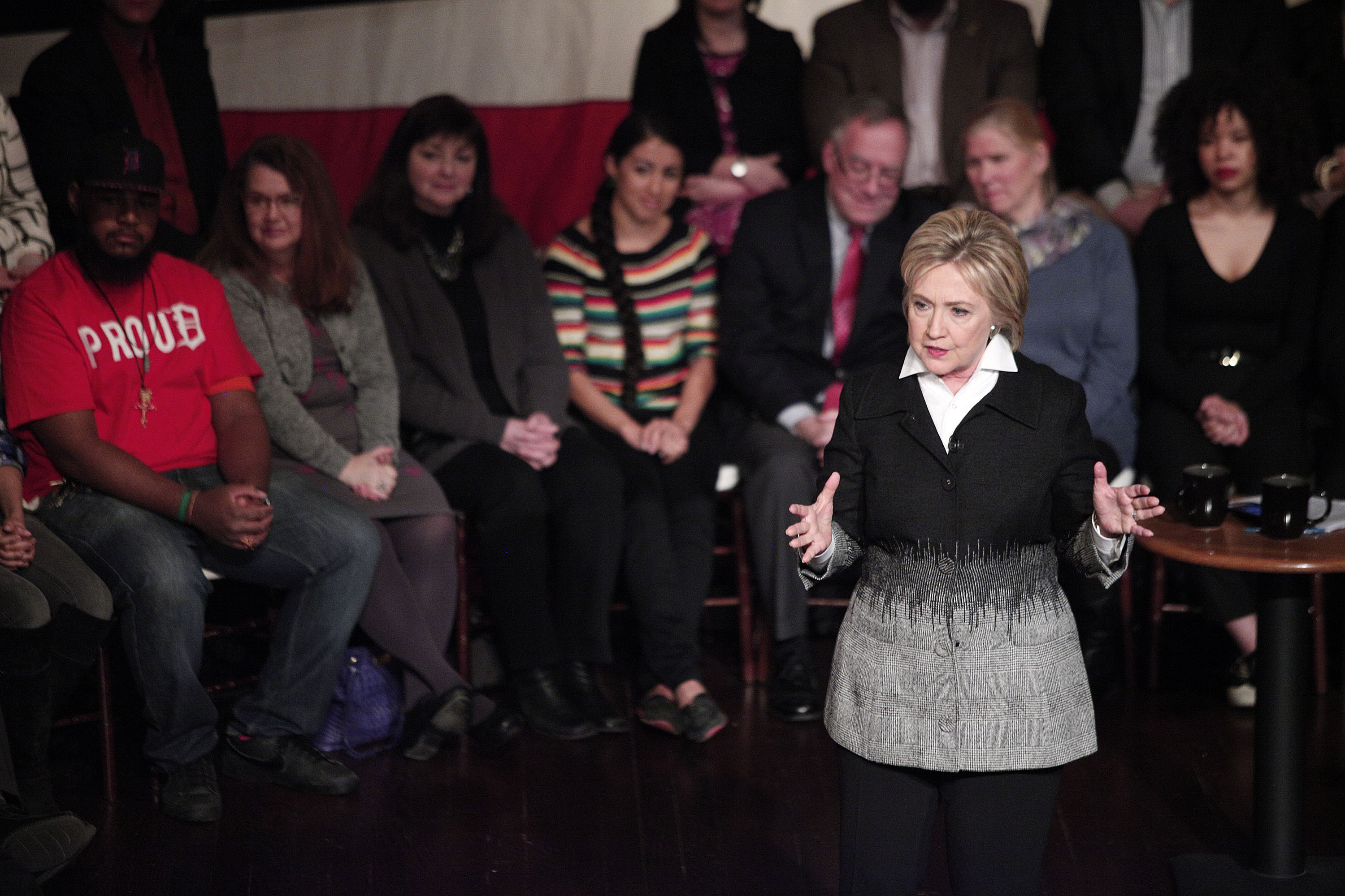 Clinton And Sanders Attend Presidential Town Hall In Detroit