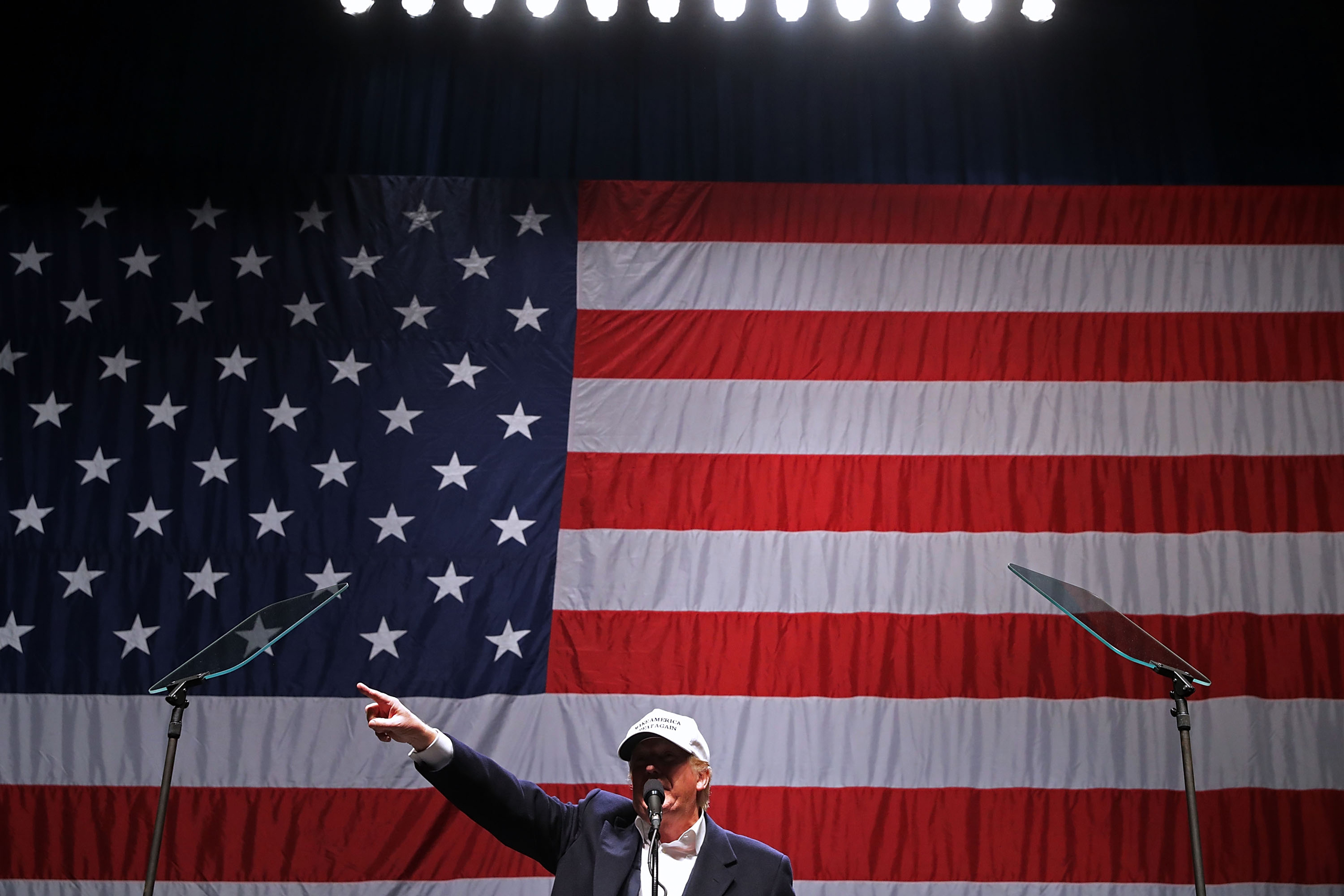 Donald Trump Campaigns In Key States During Weekend Ahead Of General Presidential Election