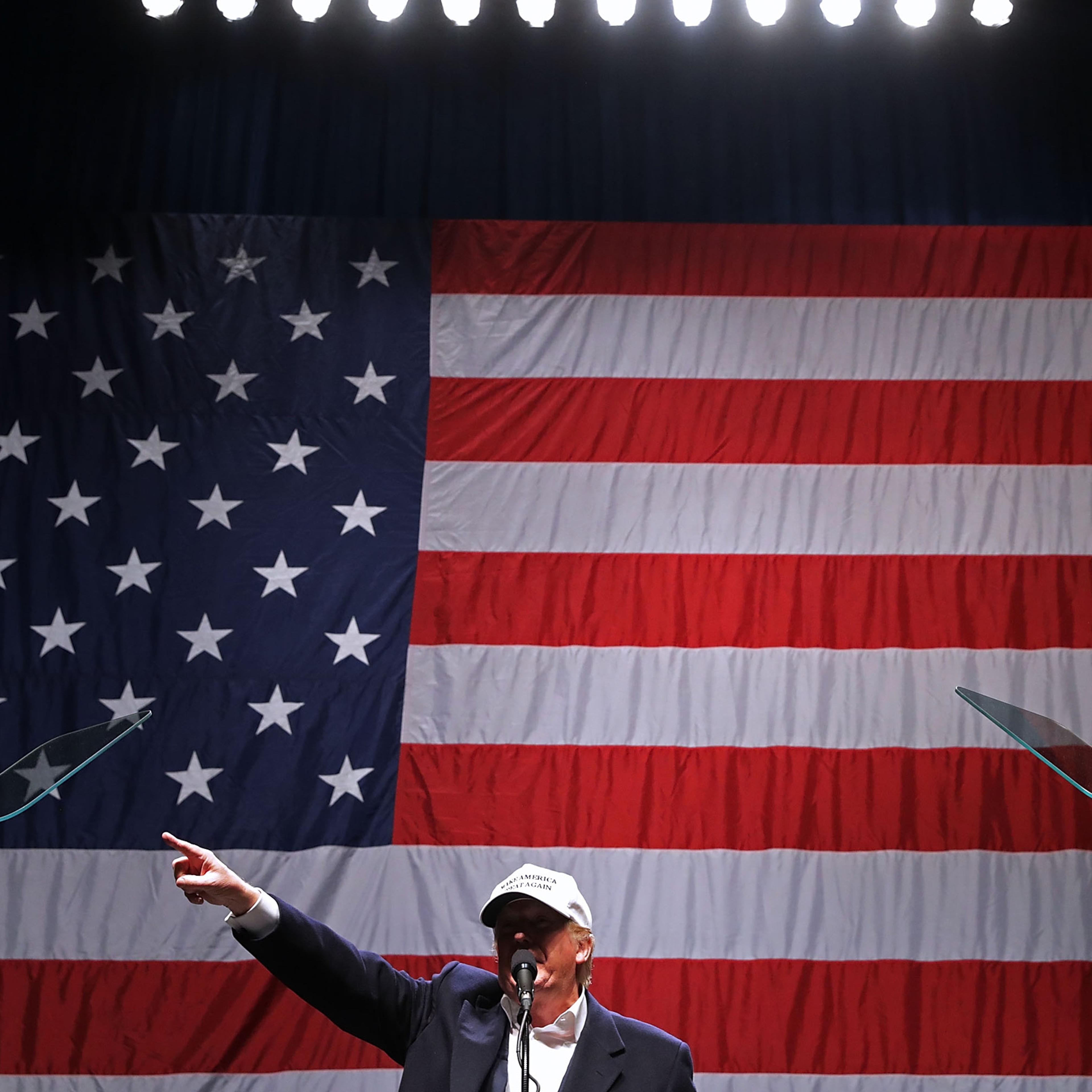 Donald Trump Campaigns In Key States During Weekend Ahead Of General Presidential Election